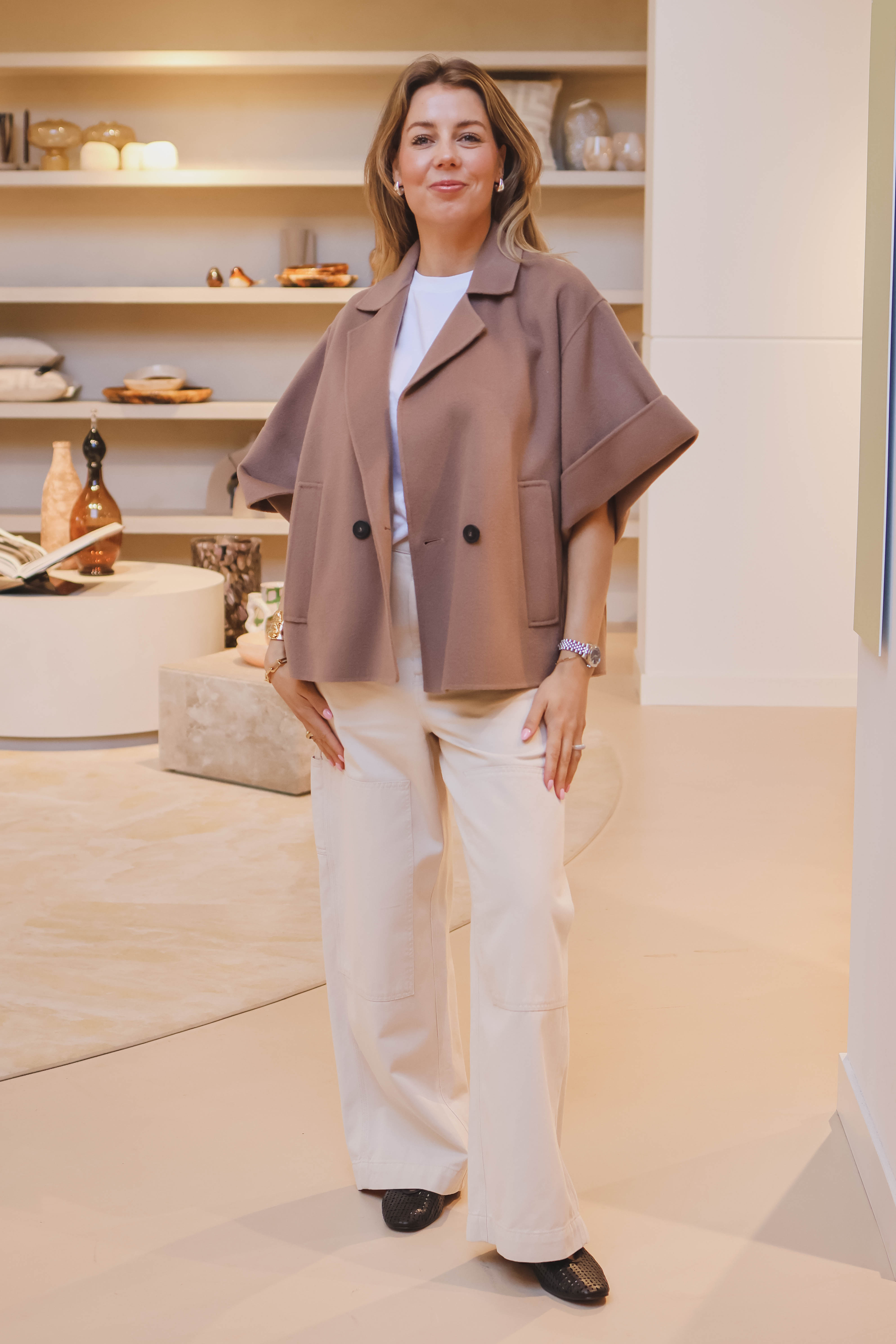 Max Mara Dames Jas Bruin 2