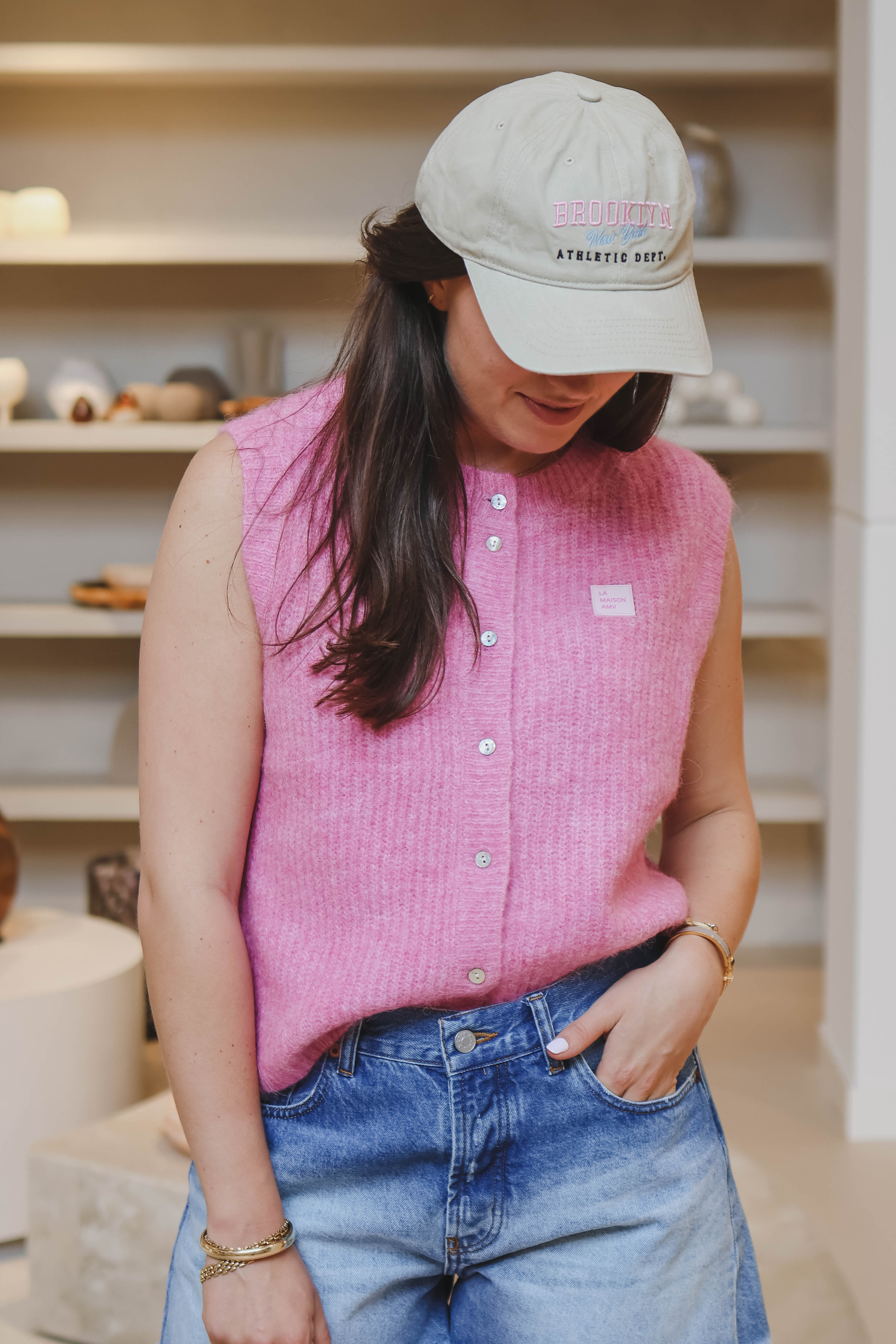 AmericanVintage Dames Gilet Roze 1