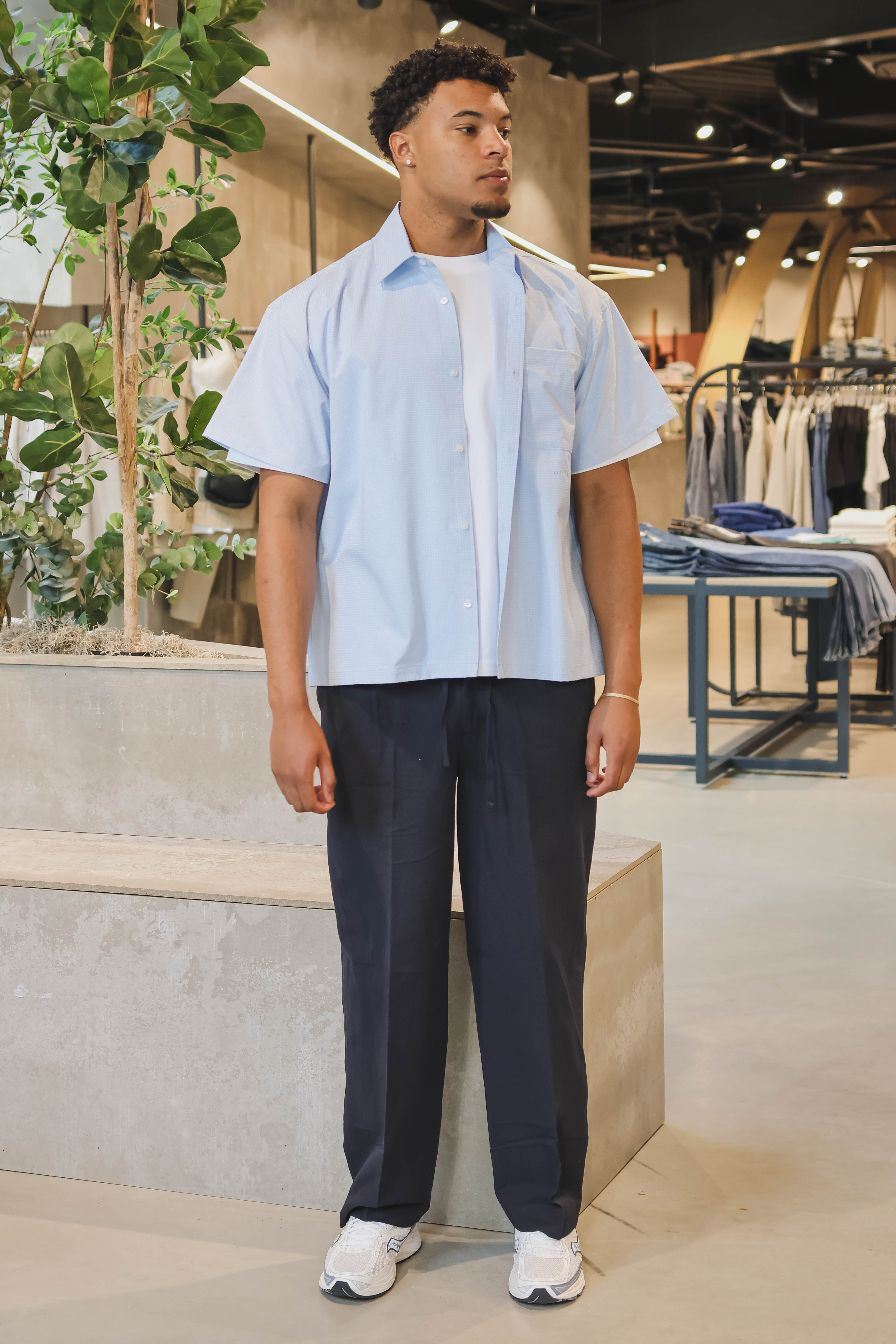 Good People Heren Overhemd Blauw 2