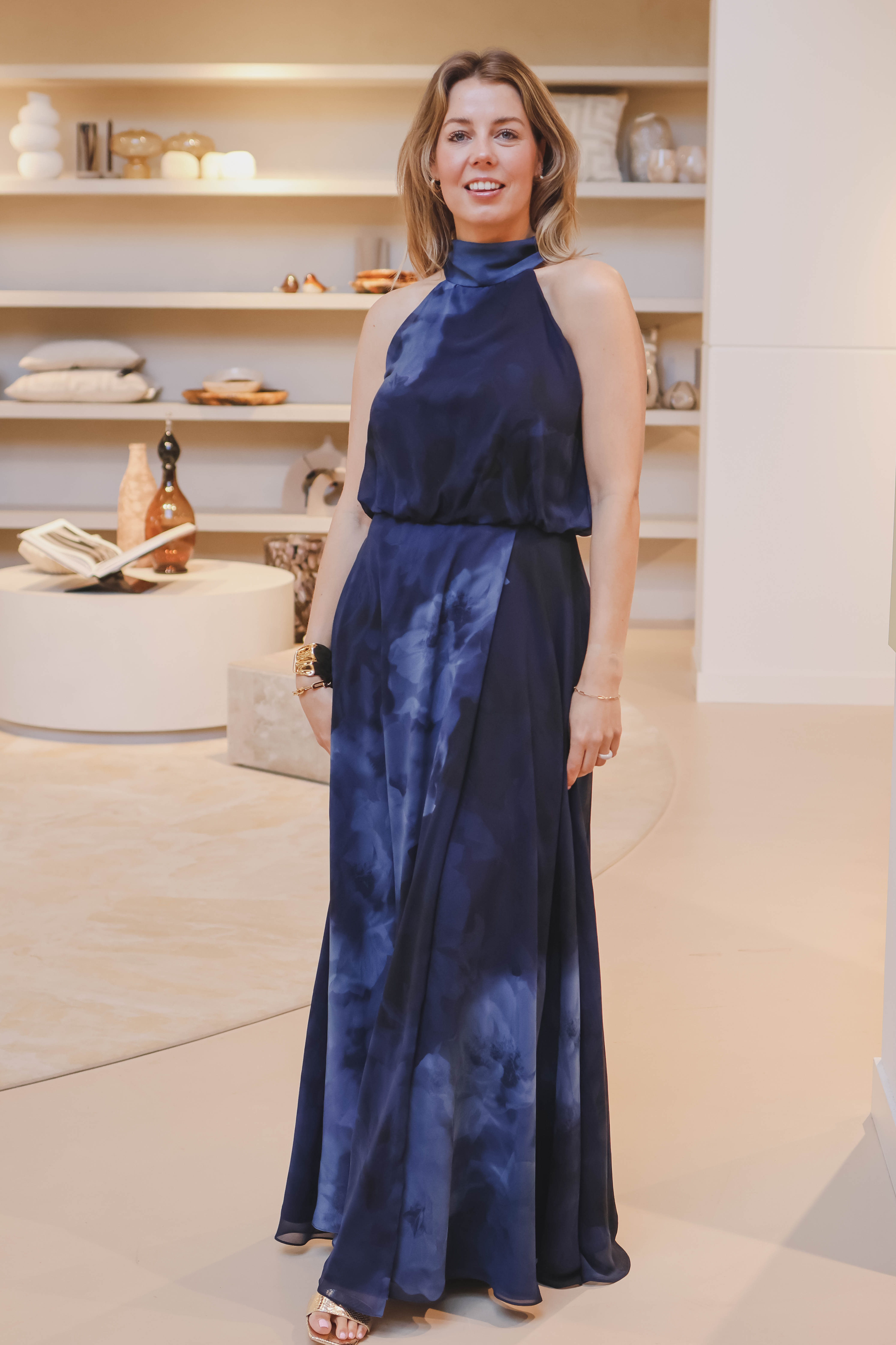 Swing Dames Jurk Blauw 1