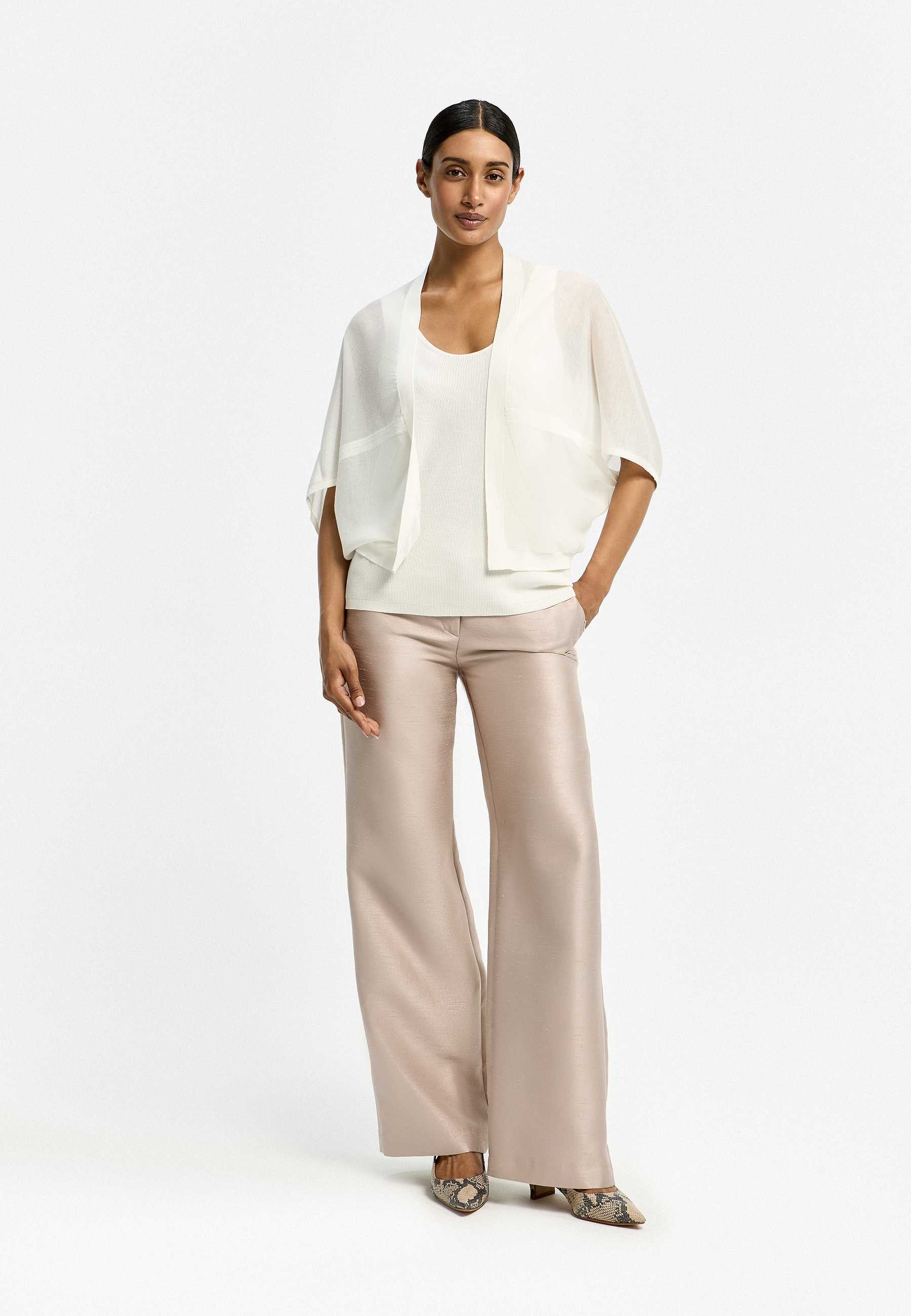 Xandres Dames Gilet Beige 5