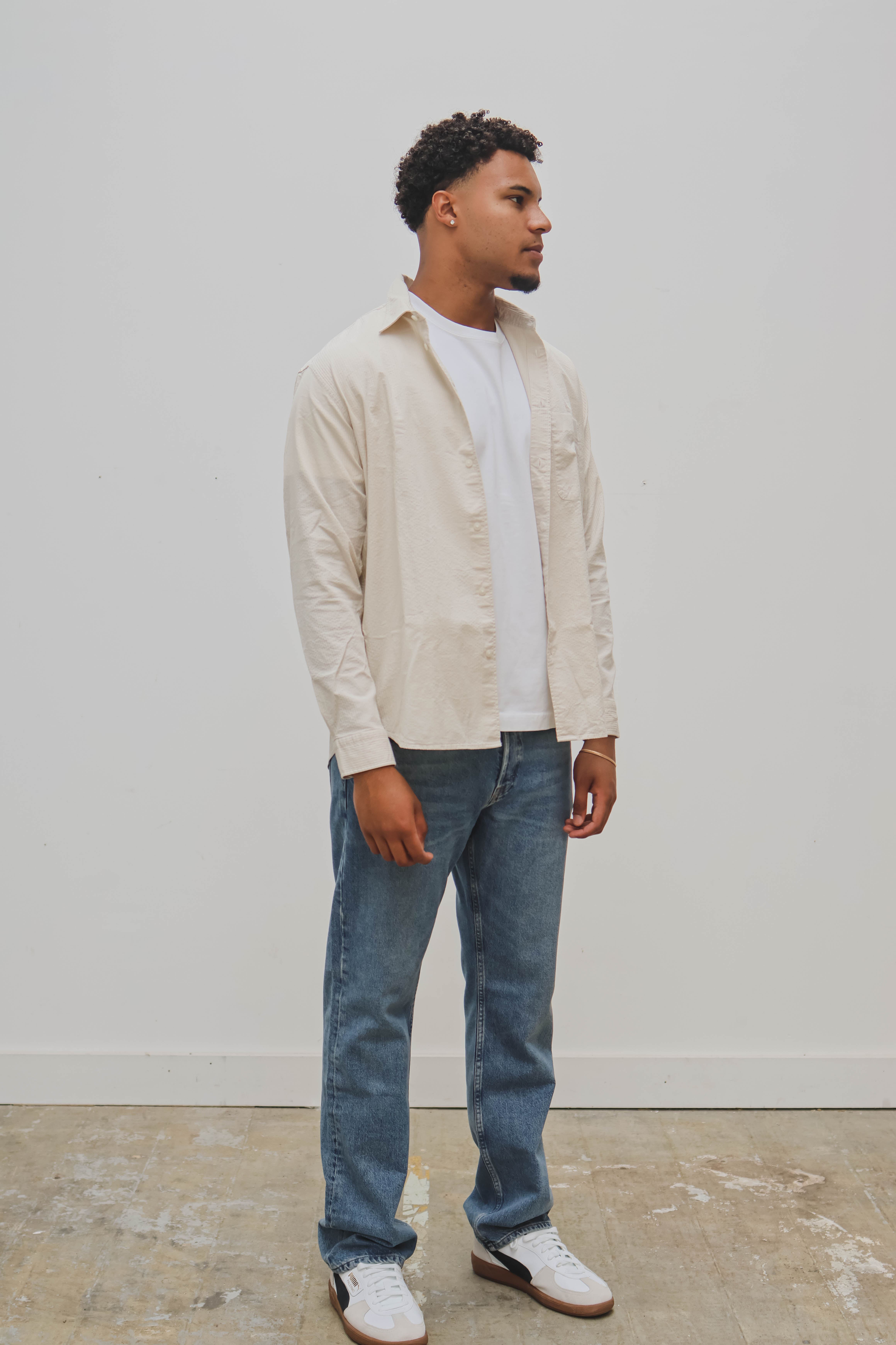 Samsoe&Samsoe Heren Overhemd Beige 2