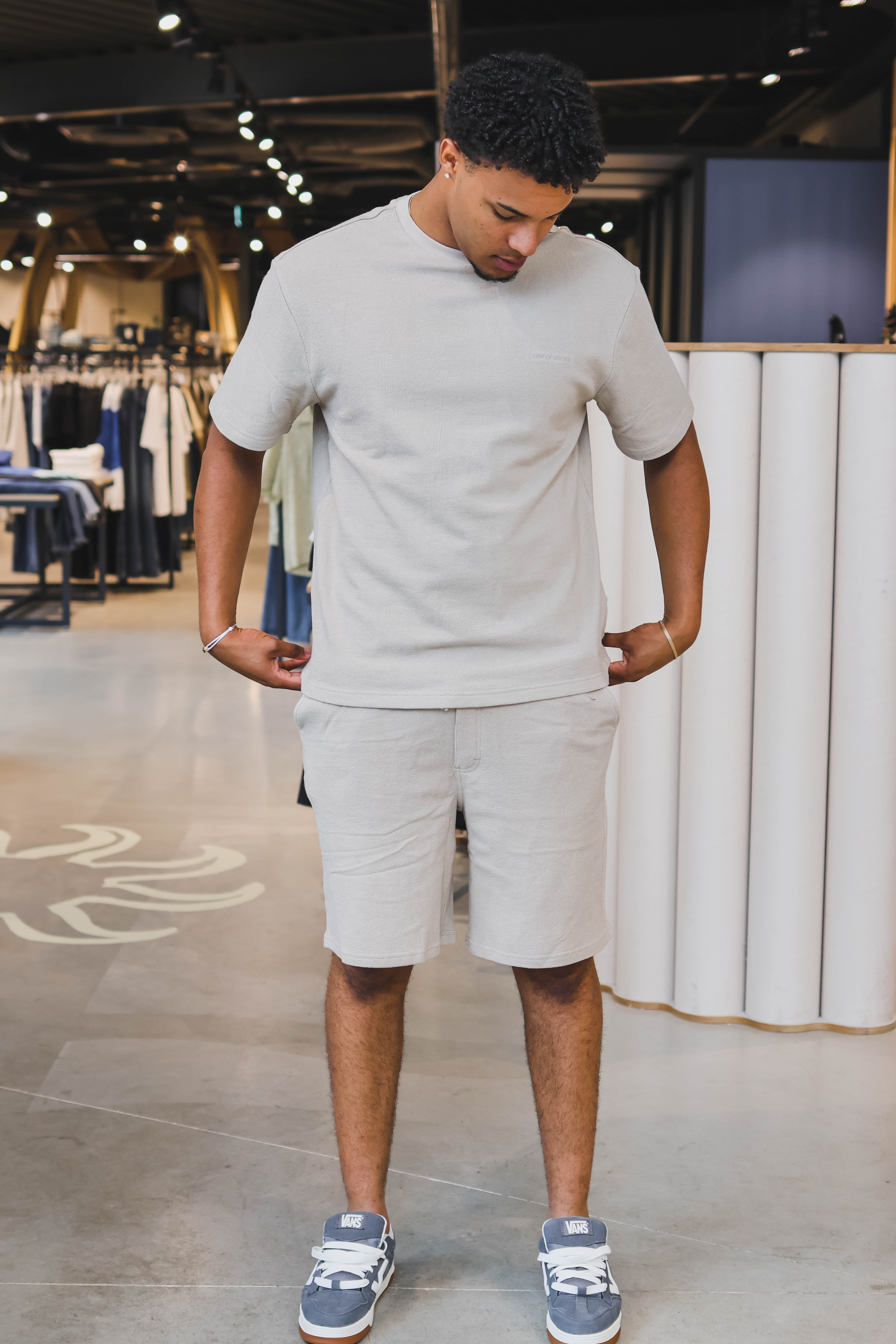 LAW OF THE SEA Heren Short Denim Grijs 2
