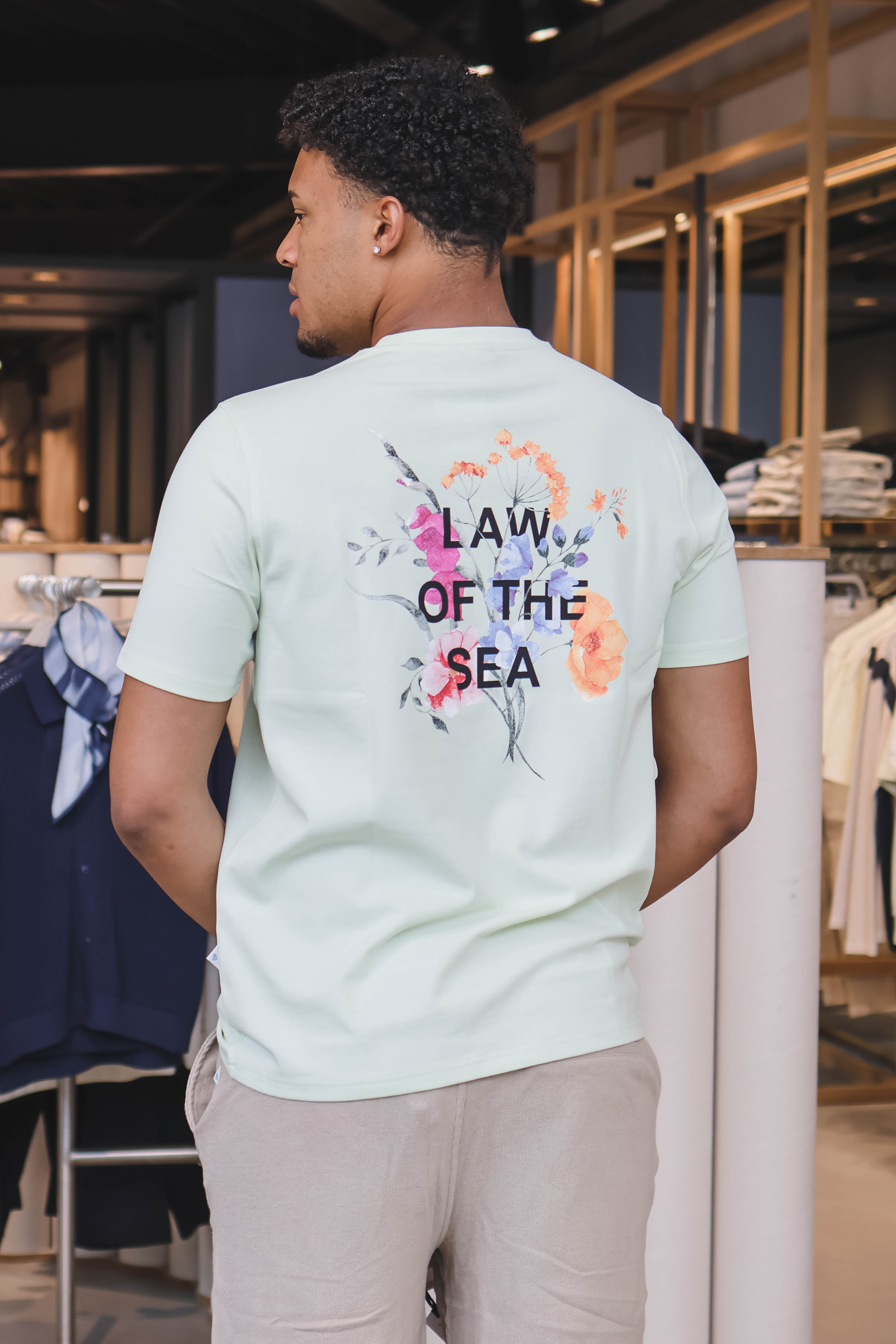LAW OF THE SEA Heren T-shirt Groen 1