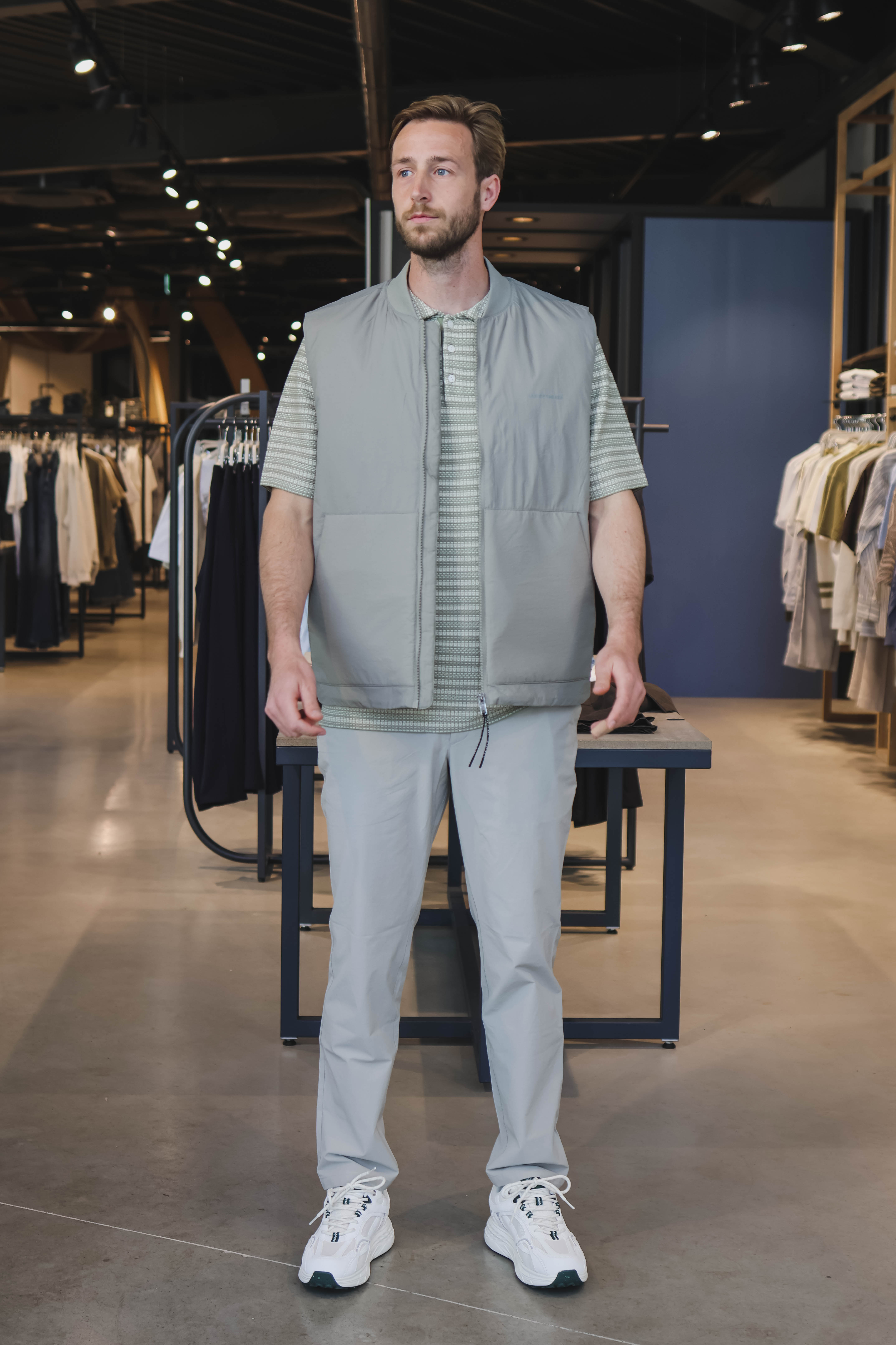 Plain Heren Broek Wit 2