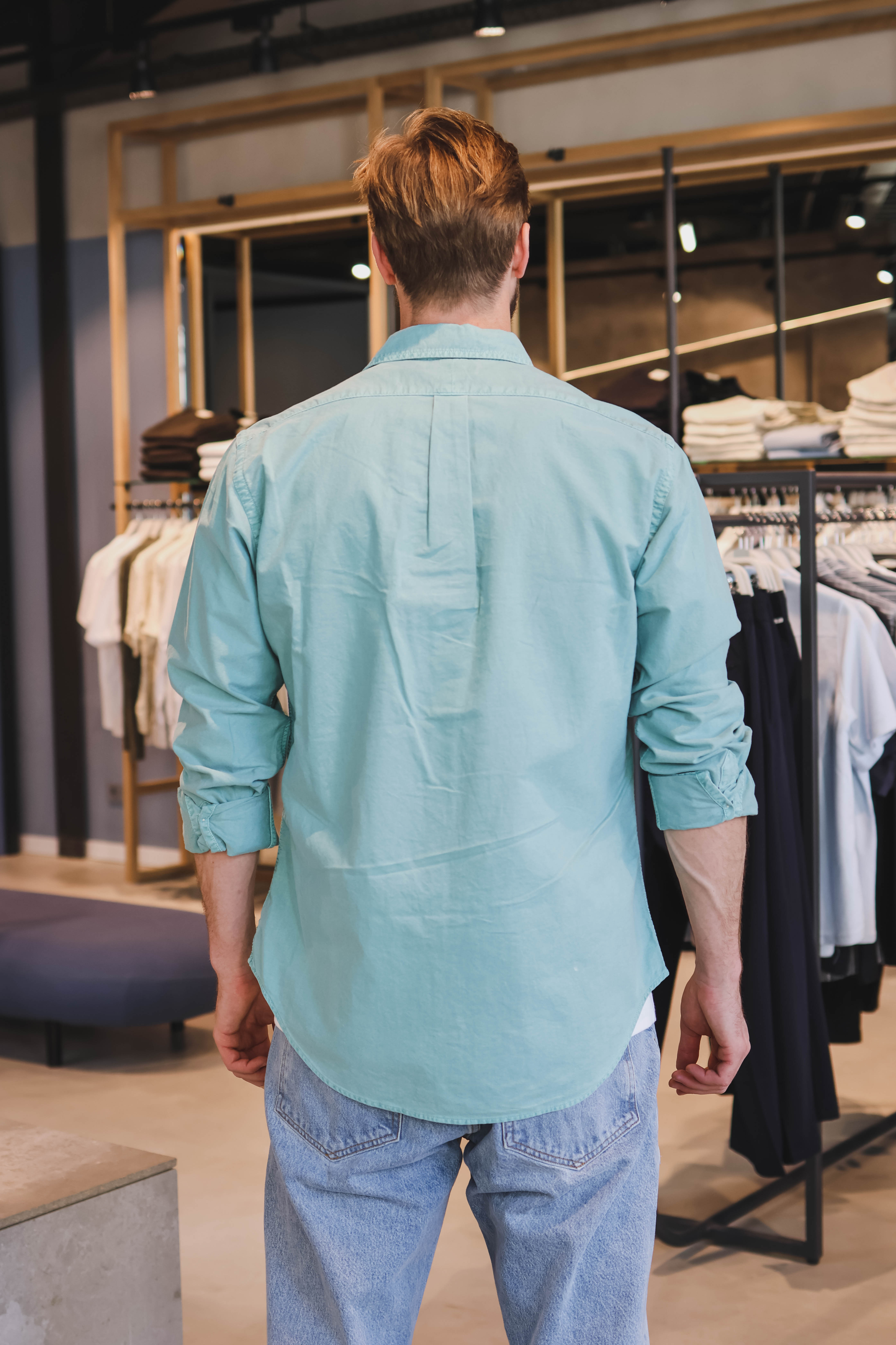 Ralph Lauren Heren Overhemd Groen 2