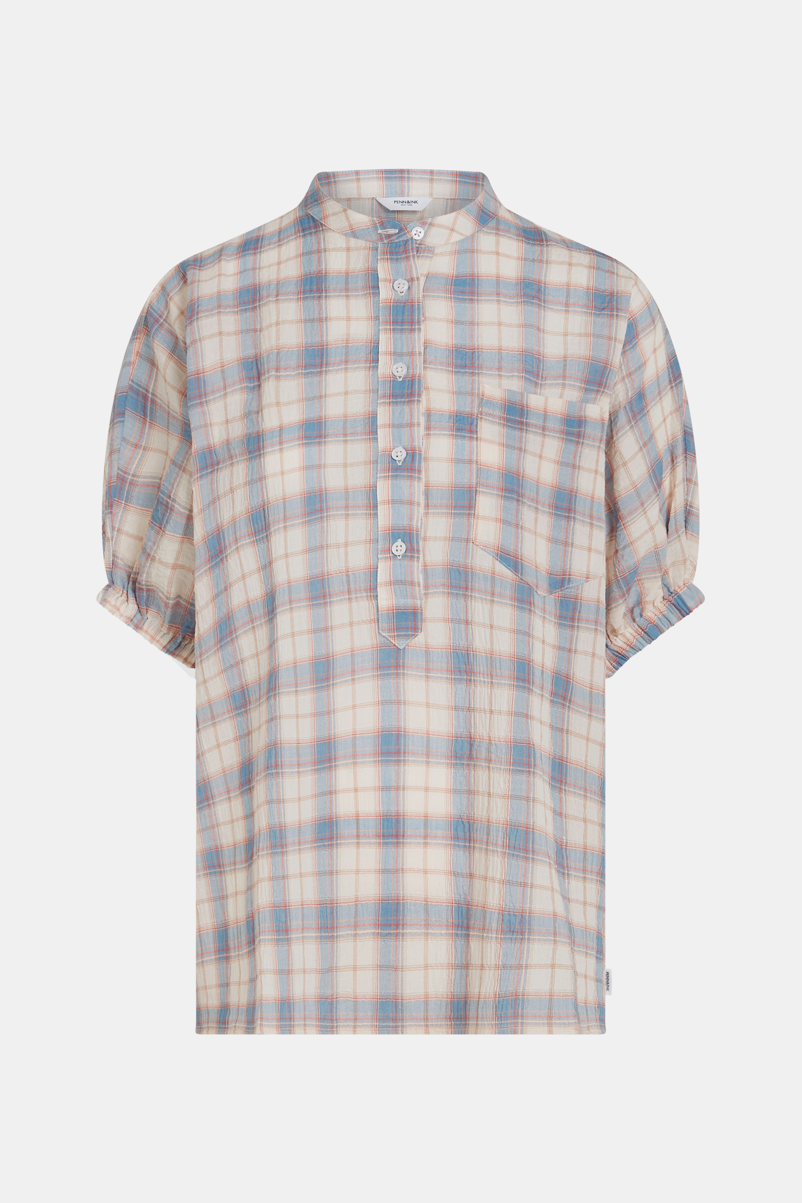 Penn & Ink Dames Blouse Blauw 1