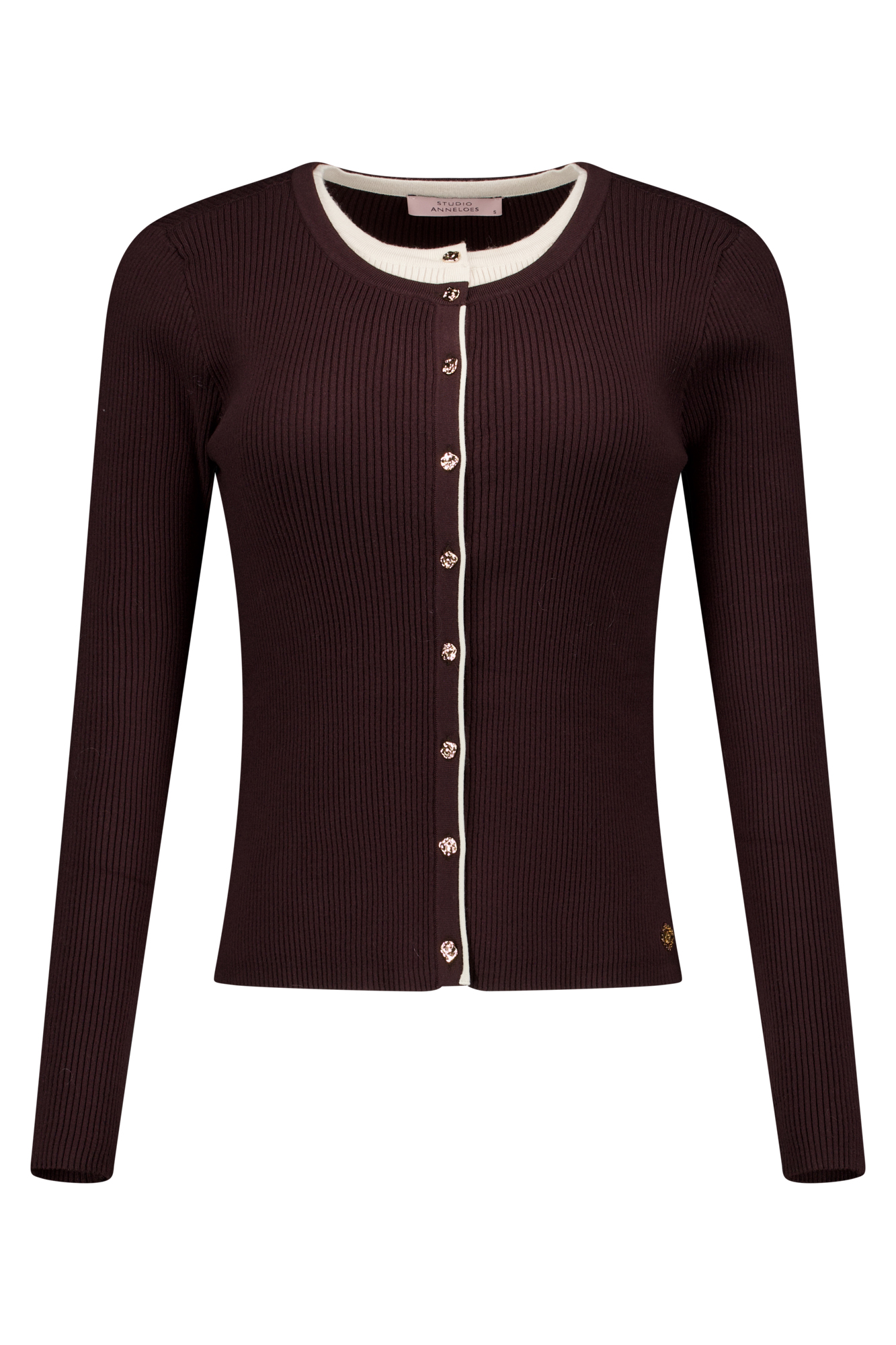 Studio Anneloes Dames Vest Bruin 1