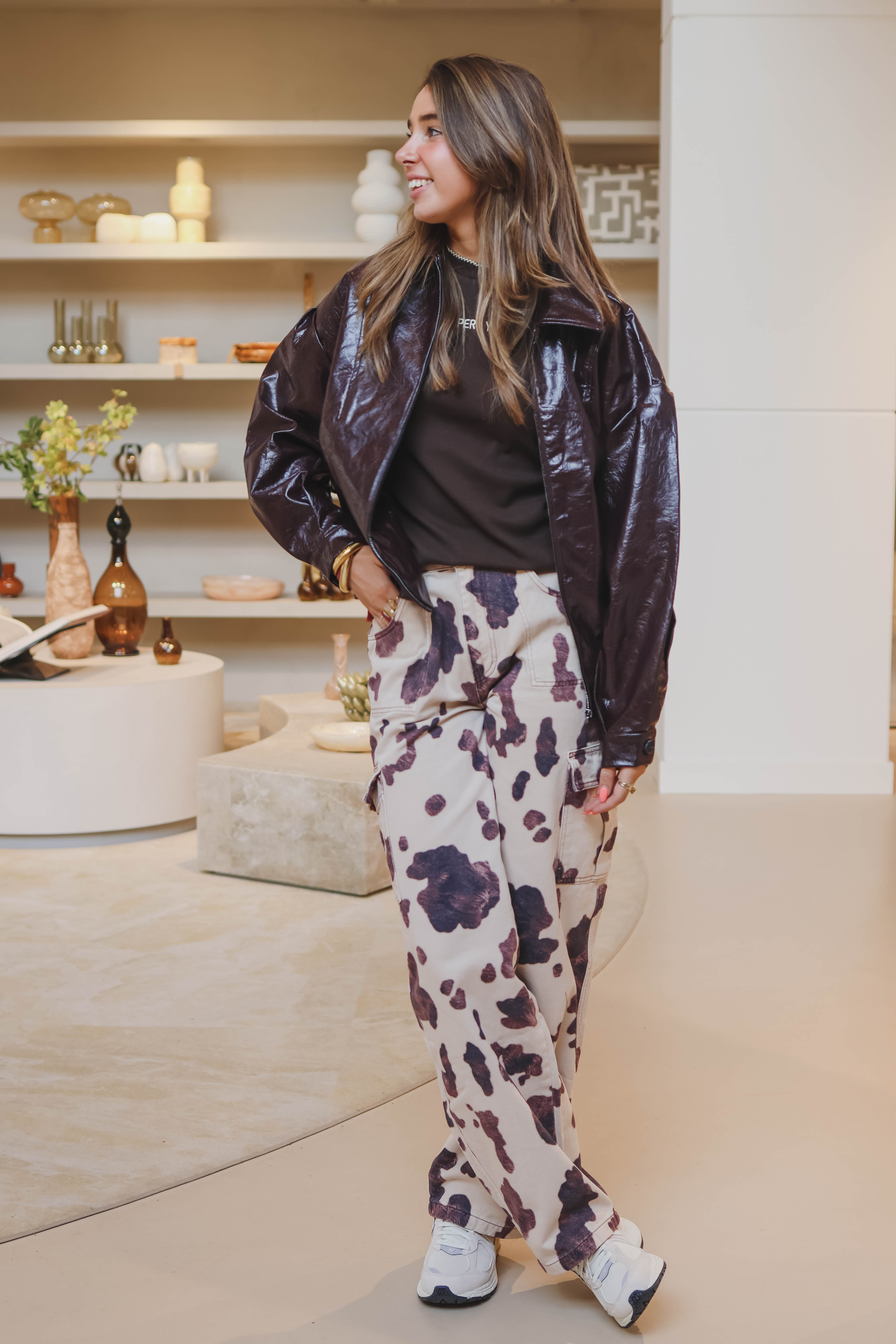 With Black Dames Jas Rood 2