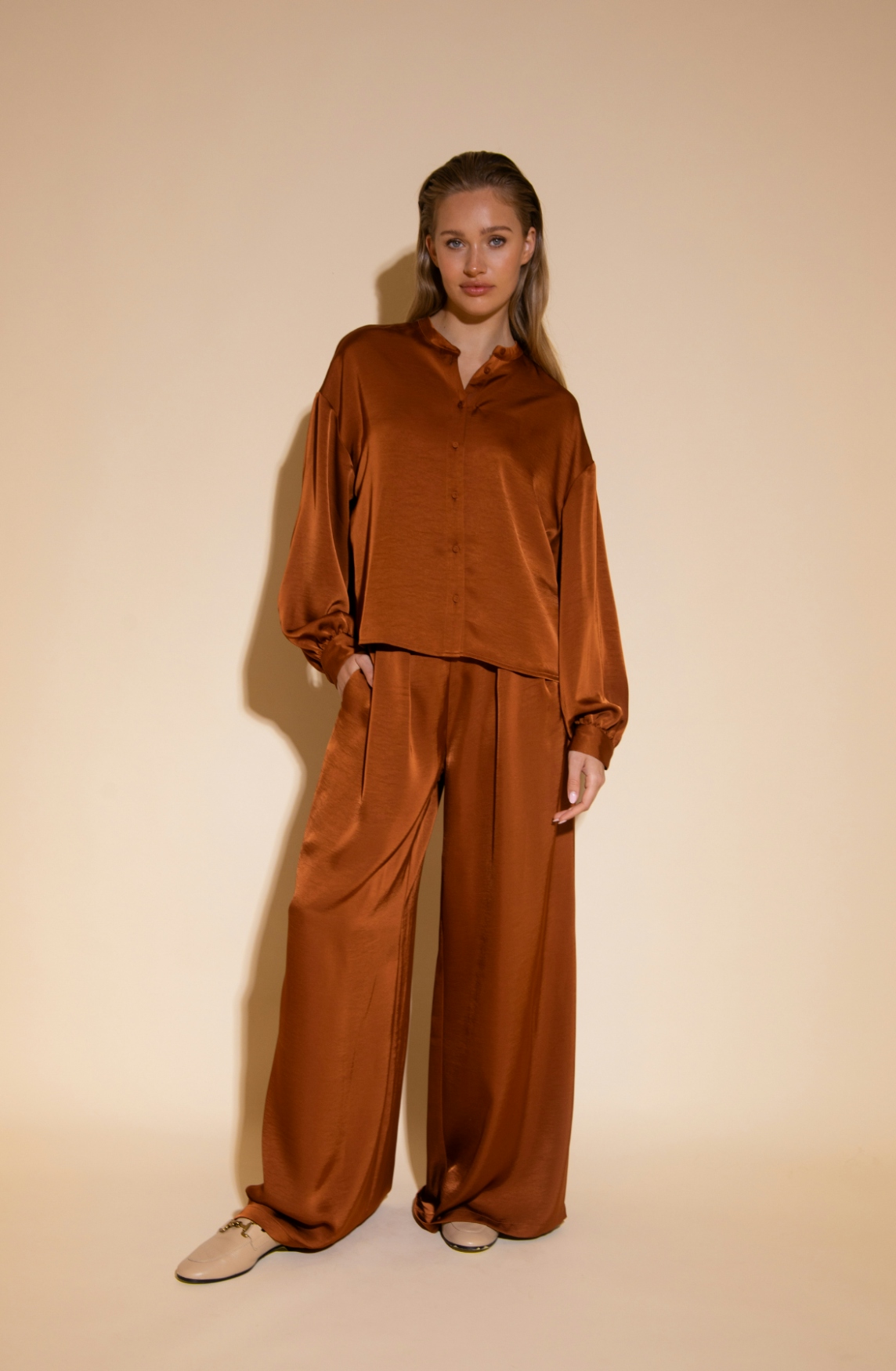 Amaya Amsterdam Dames Blouse Bruin 4