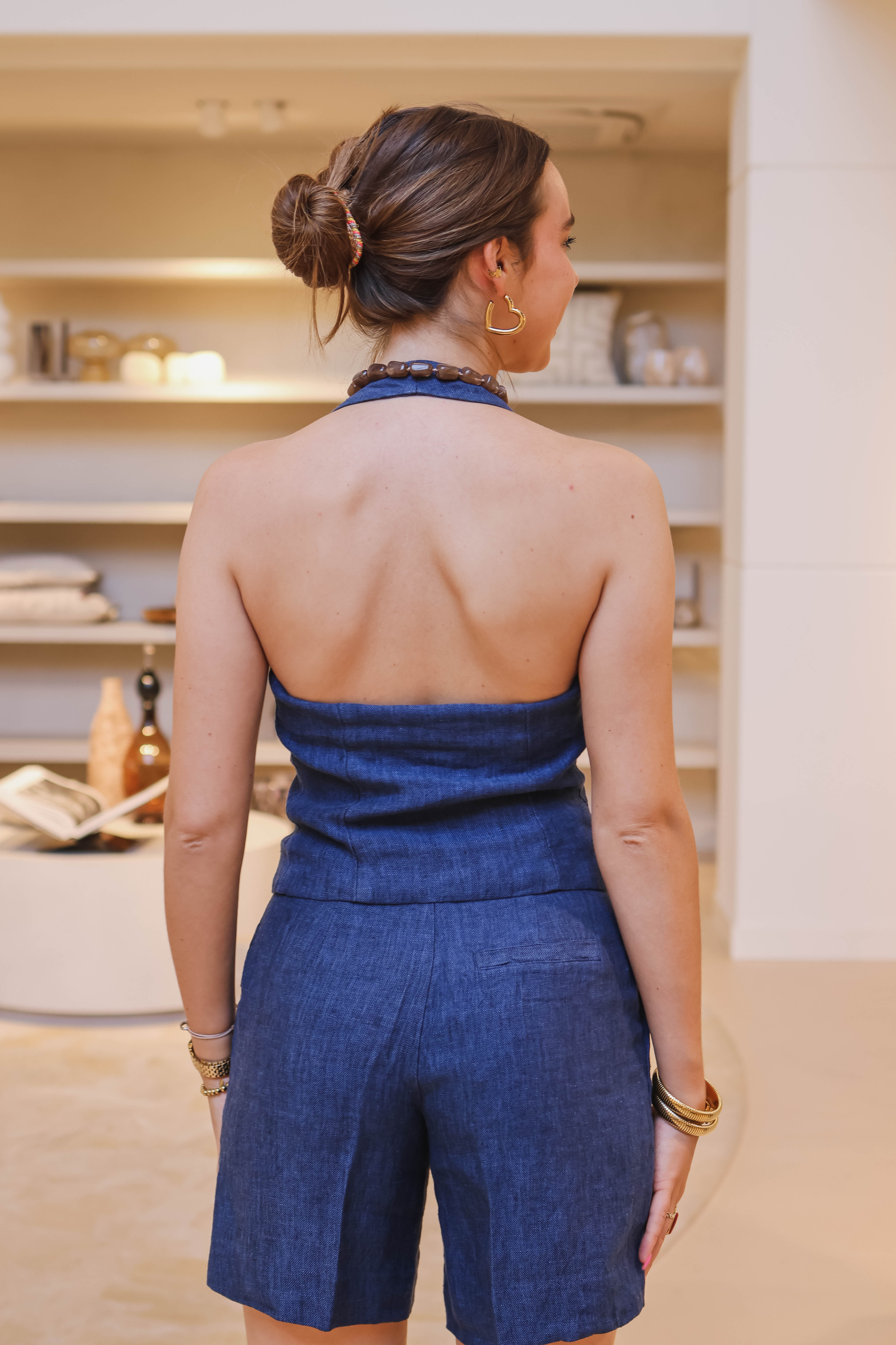 Msch Copenhagen Dames Gilet Blauw 2