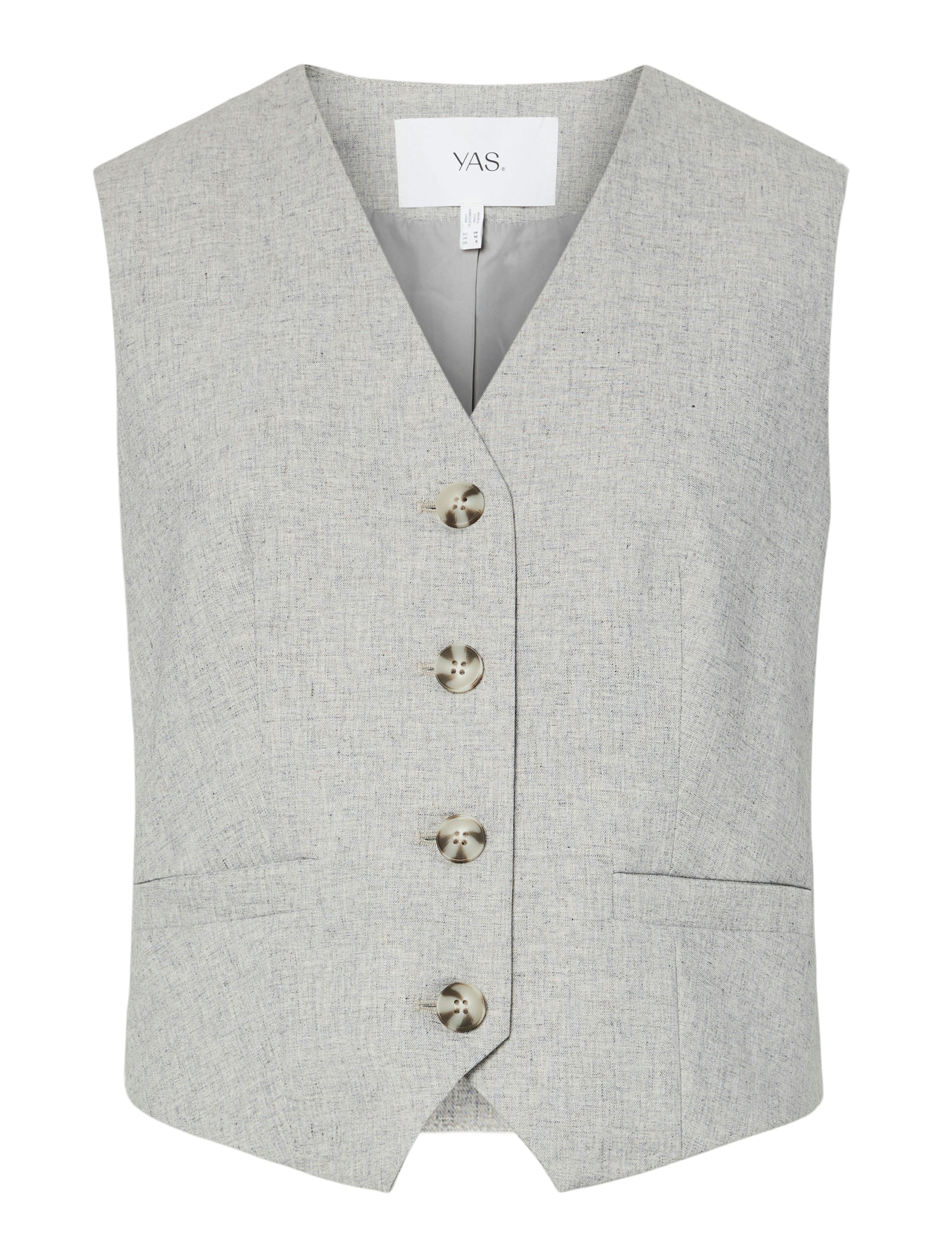 YAS Dames Gilet Grijs 1