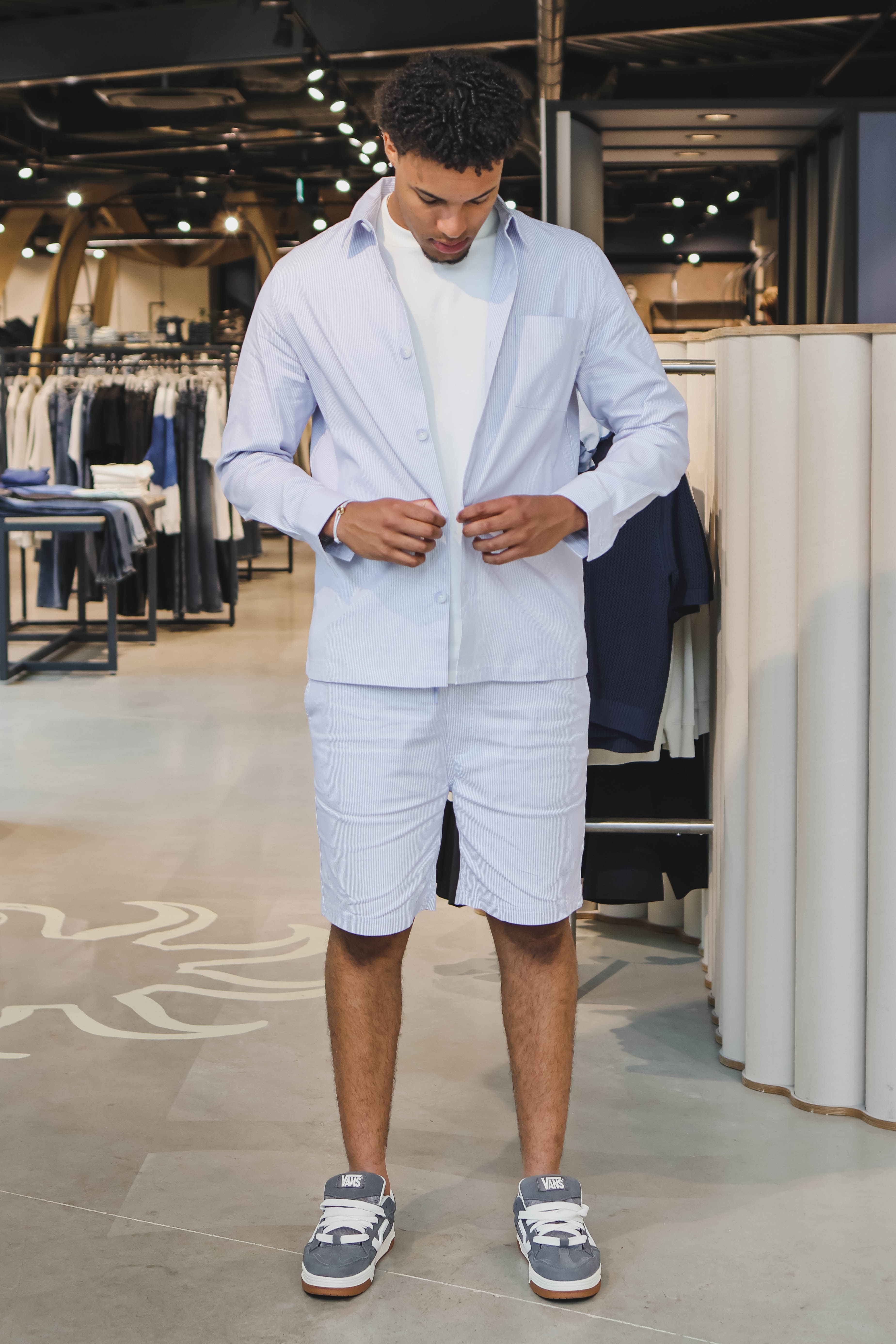 LAW OF THE SEA Heren Short Denim Rood 2