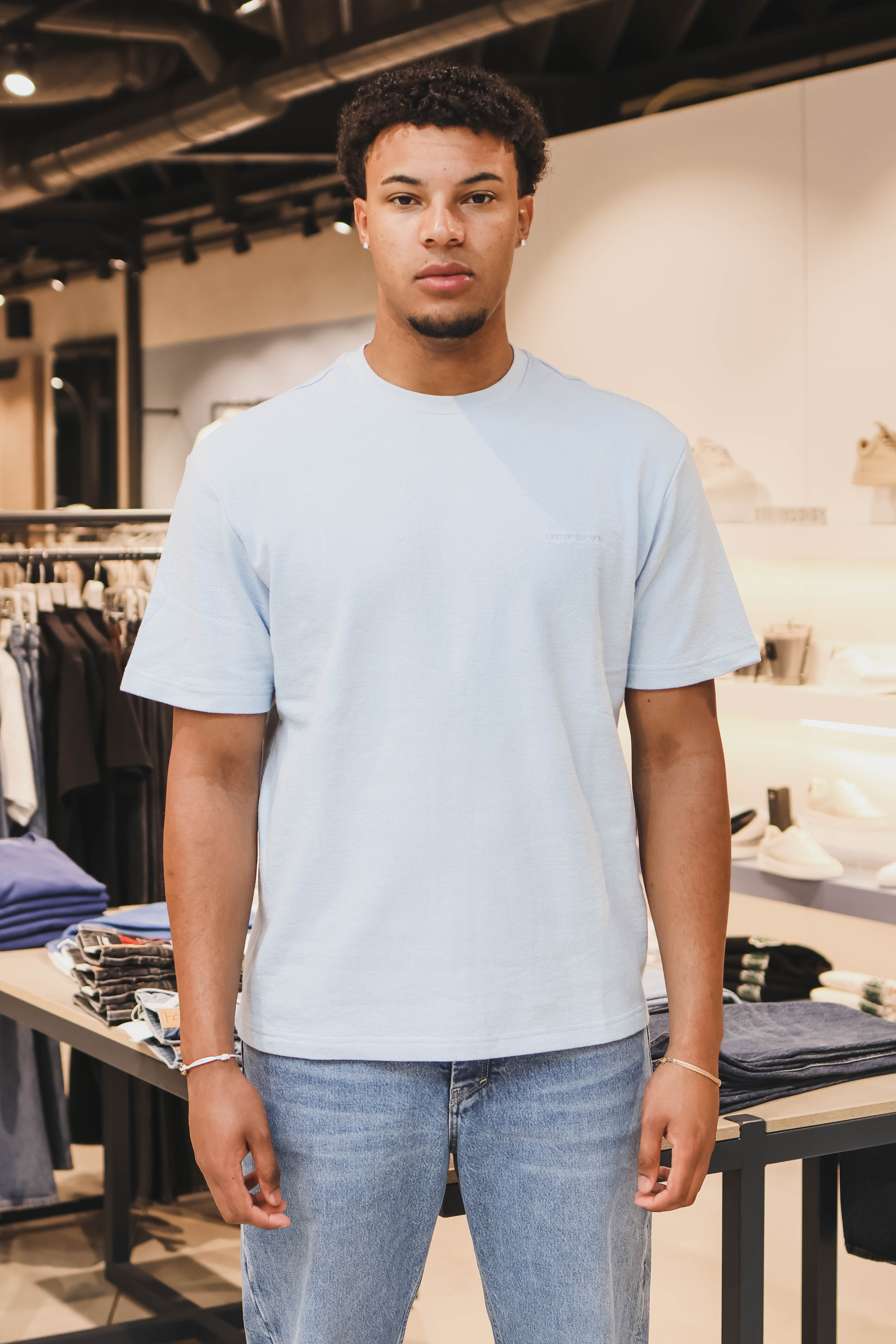 LAW OF THE SEA Heren T-shirt Blauw 1