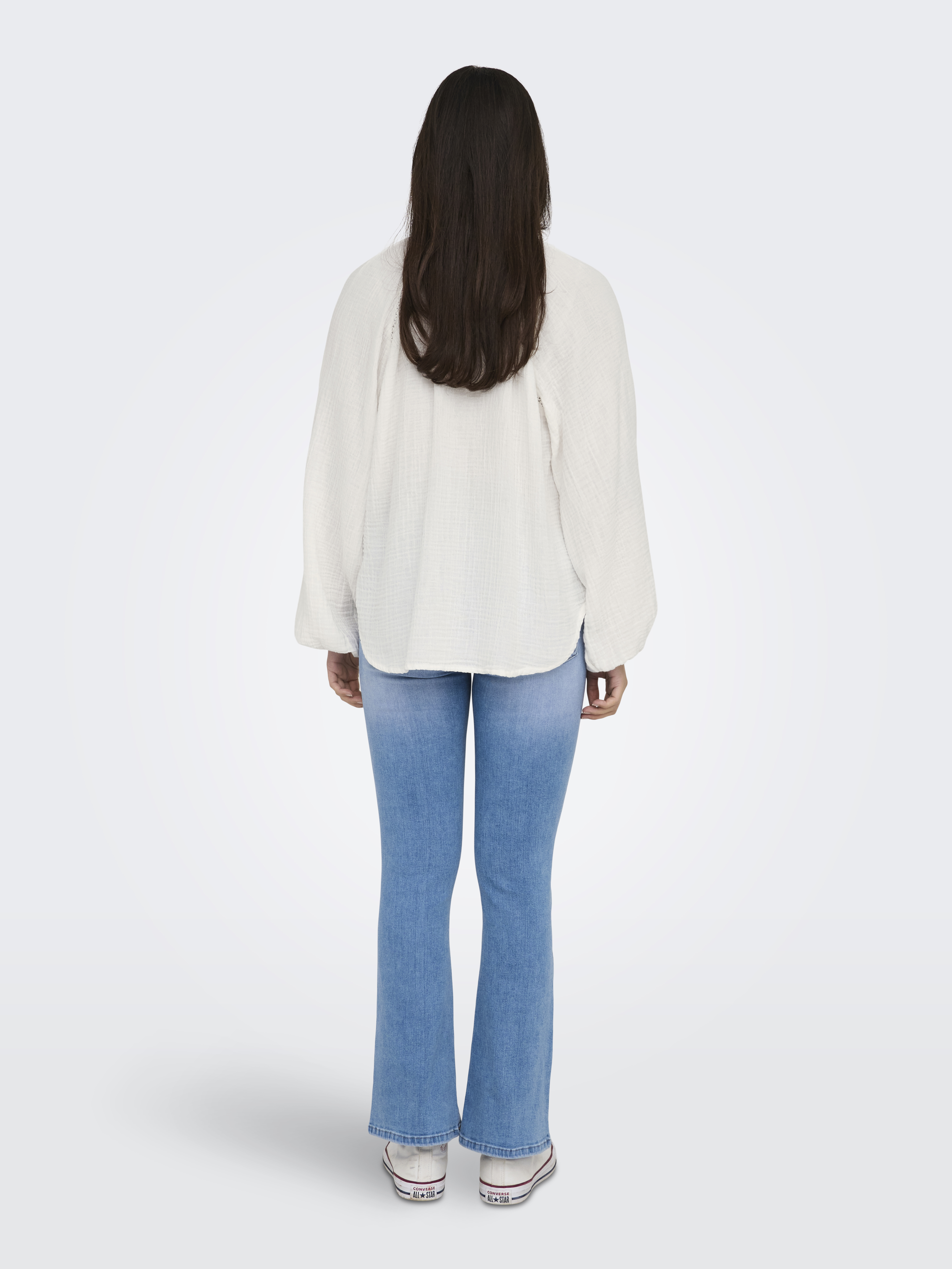 Only Collectie Dames Blouse Wit 3