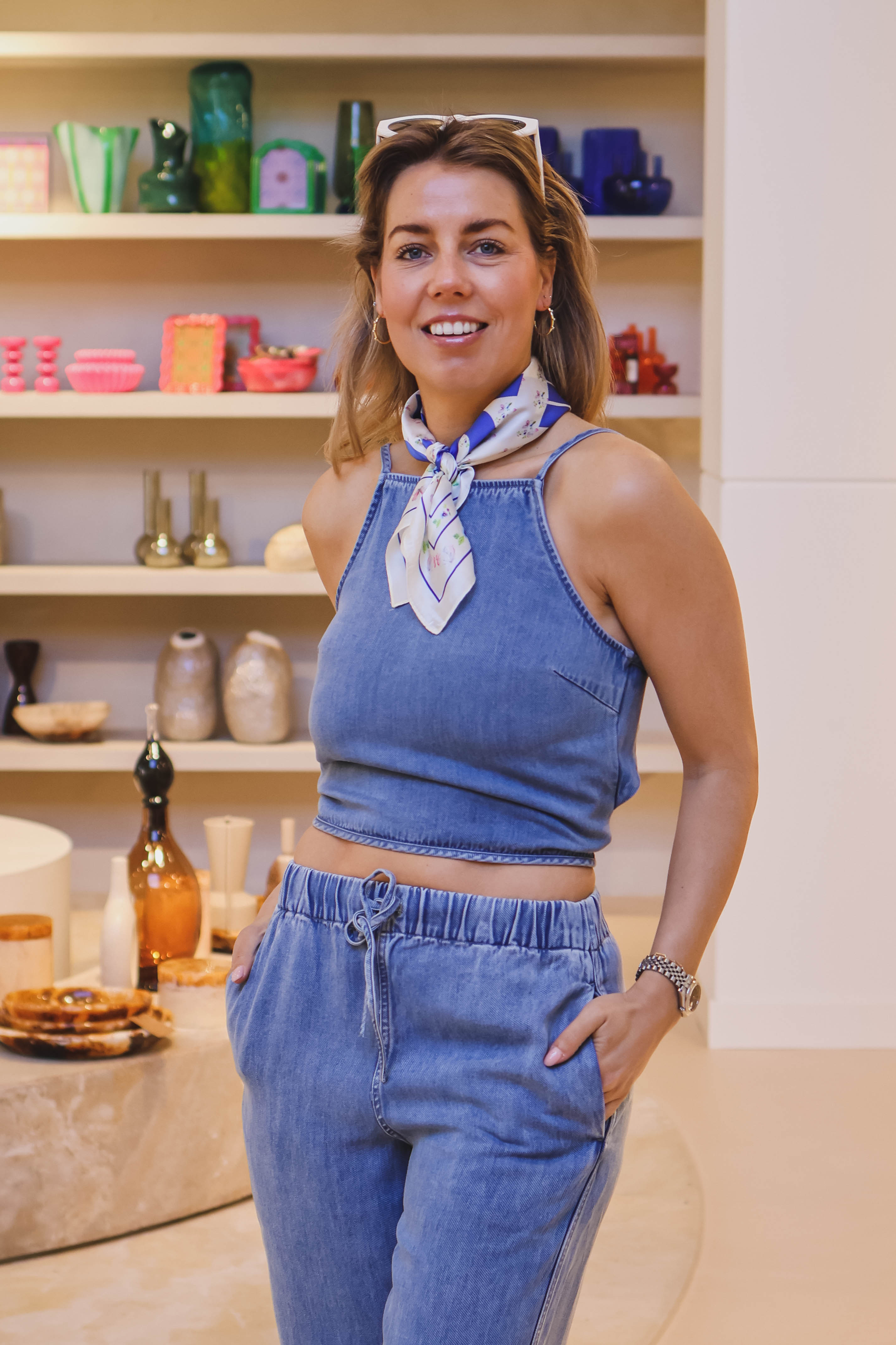 Samsoe&Samsoe Dames Top Blauw 1