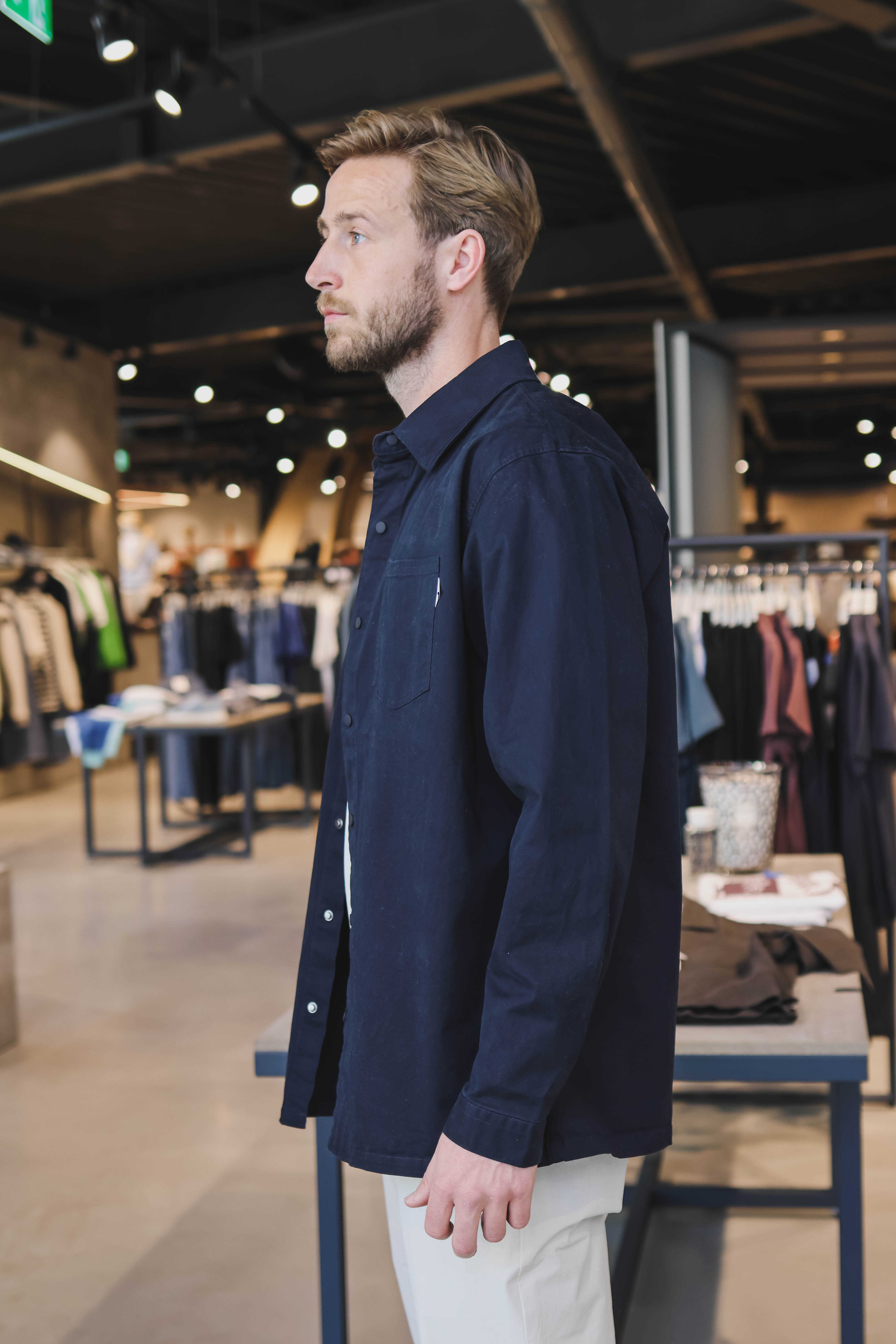 LAW OF THE SEA Heren Overshirt Blauw 2