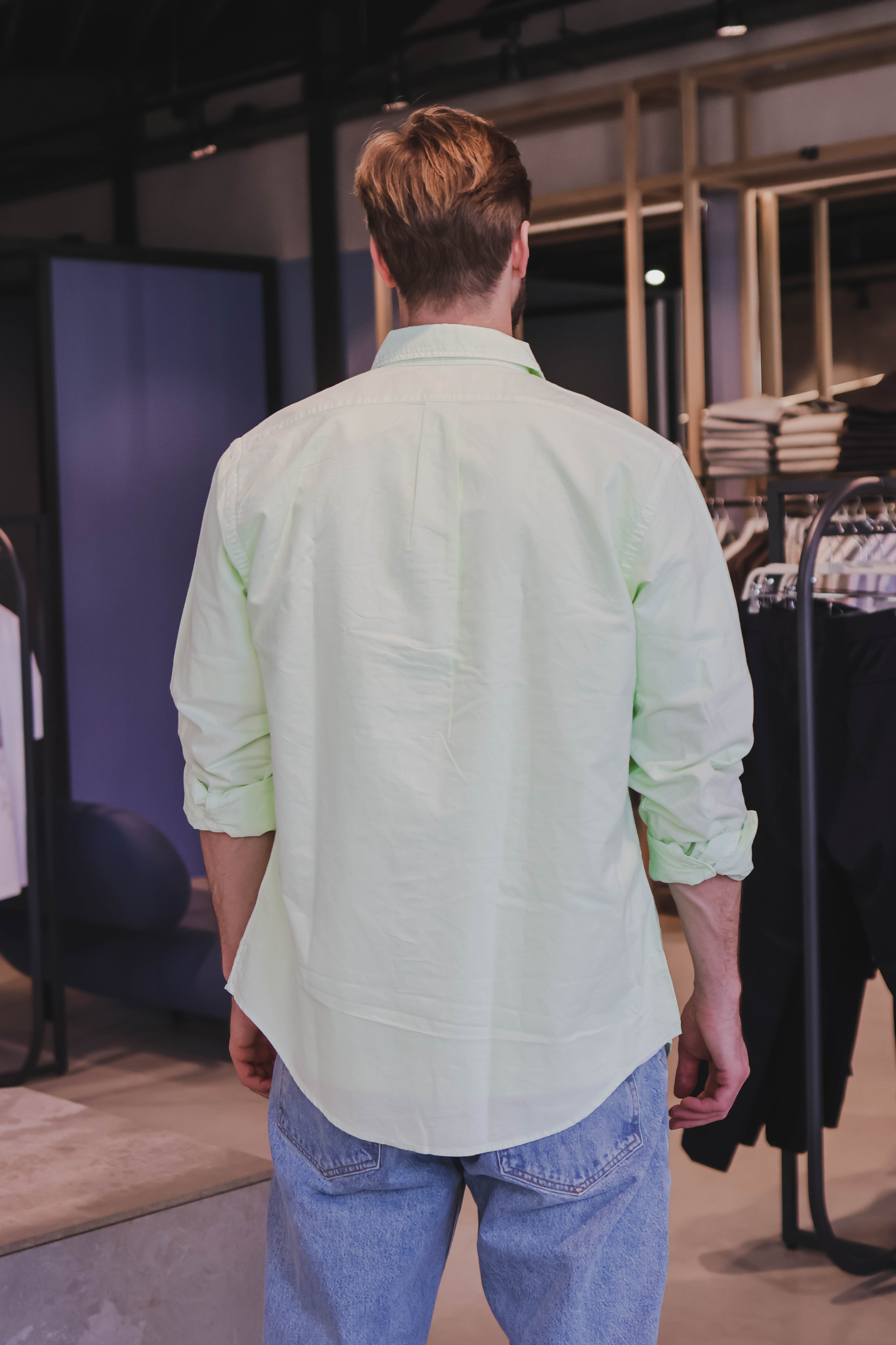 Ralph Lauren Heren Overhemd Groen 2