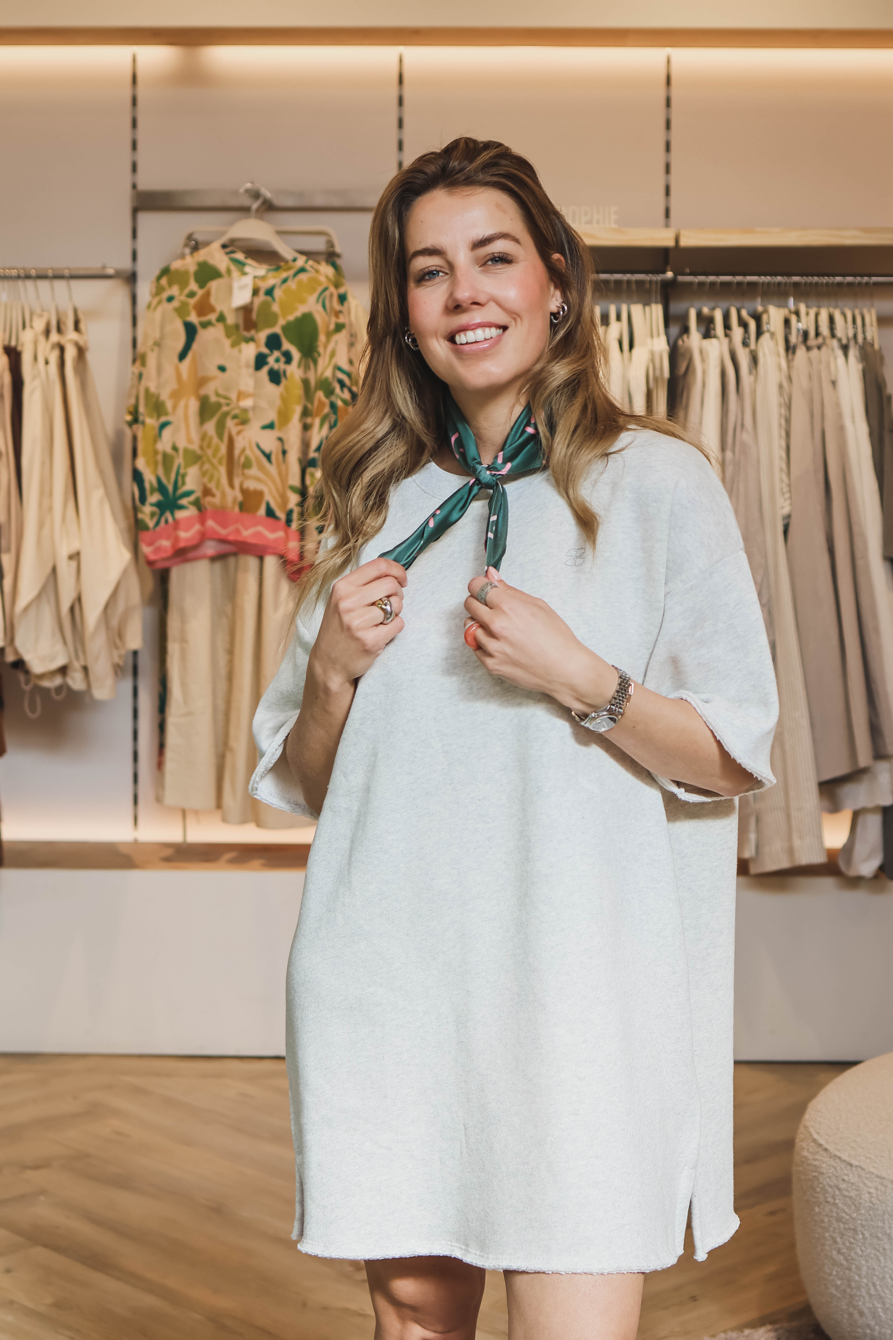 By-Bar Dames Jurk Grijs 1