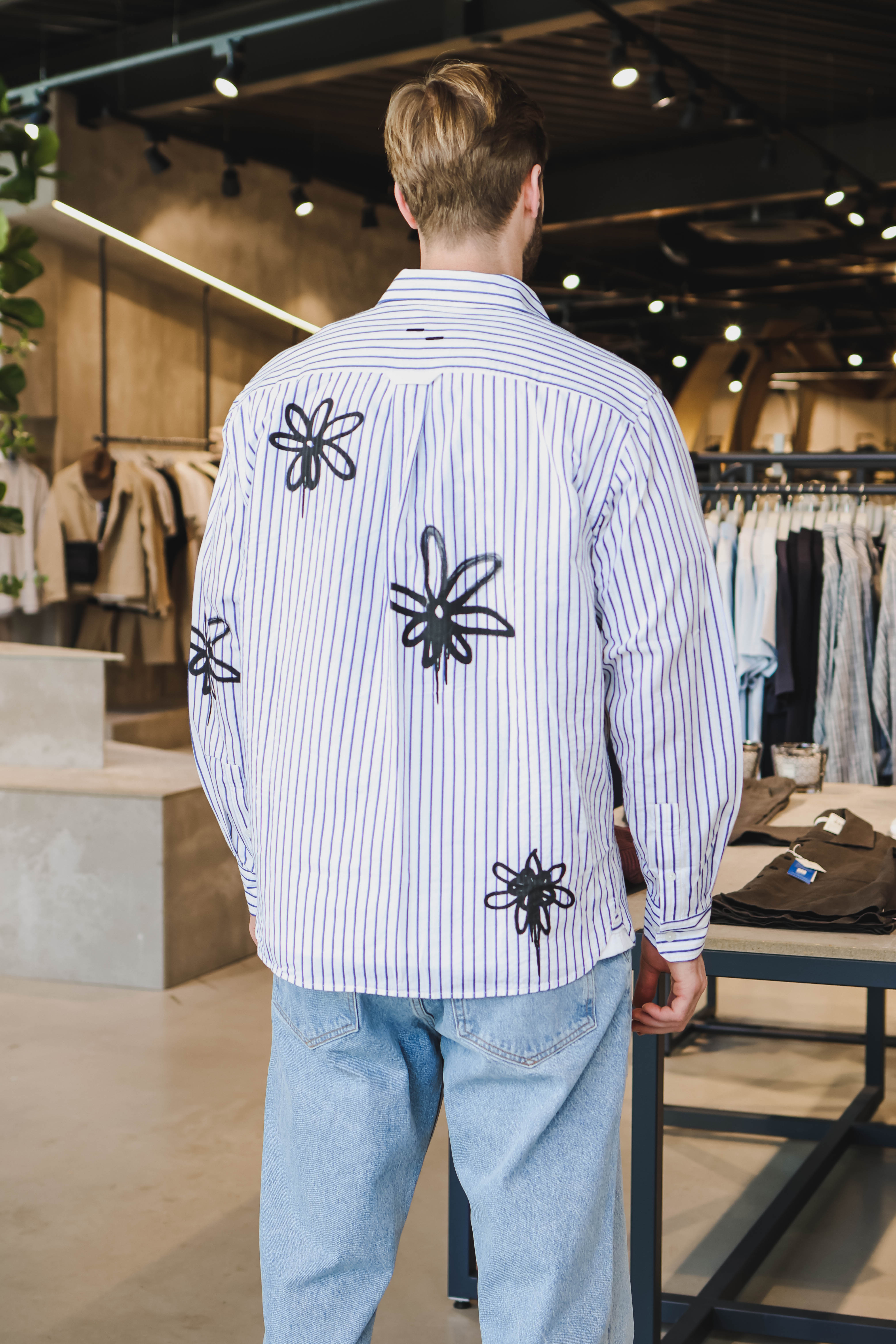 Filling Pieces Heren Overhemd Blauw 2