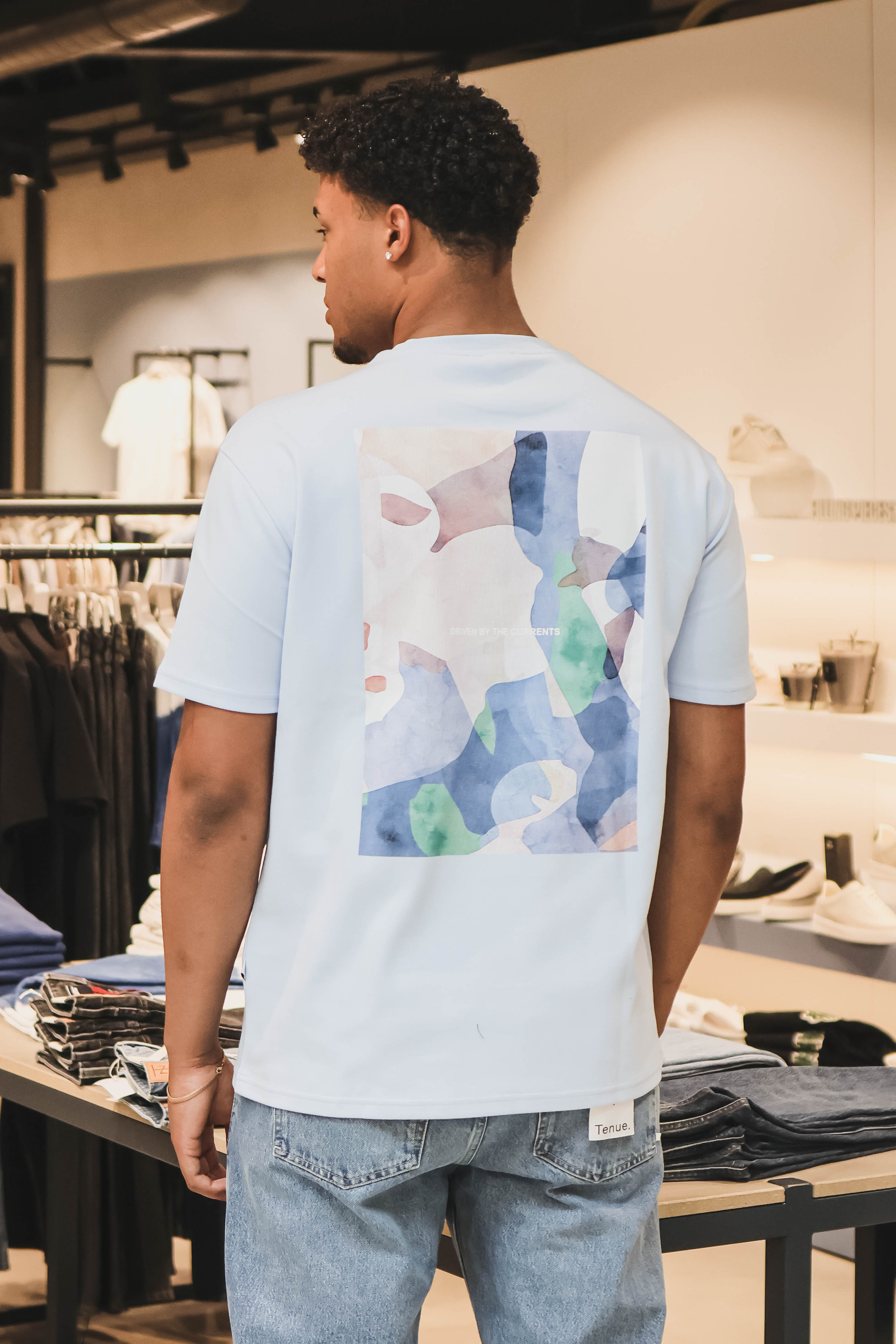 LAW OF THE SEA Heren T-shirt Blauw 1