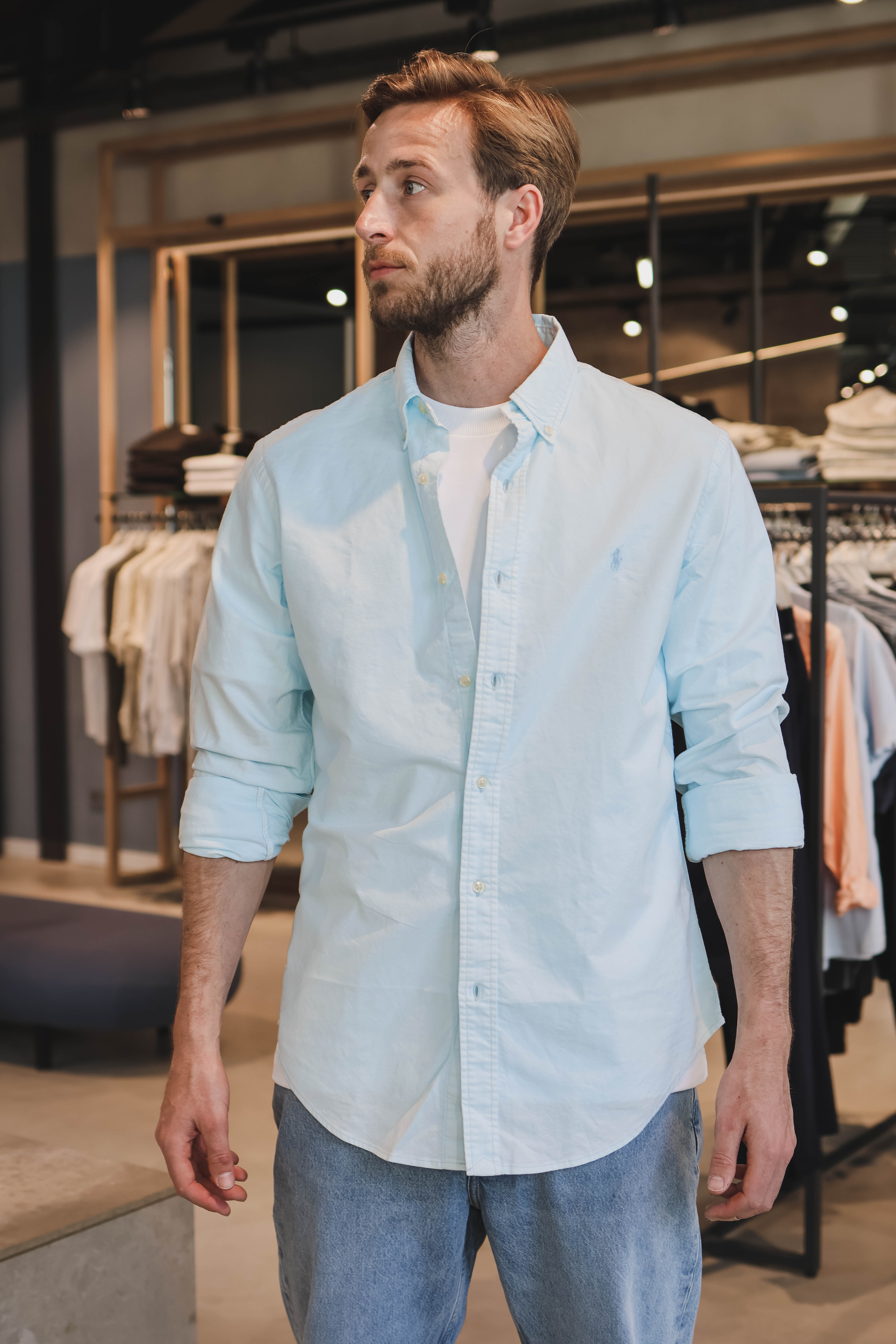 Ralph Lauren Heren Overhemd Blauw 1