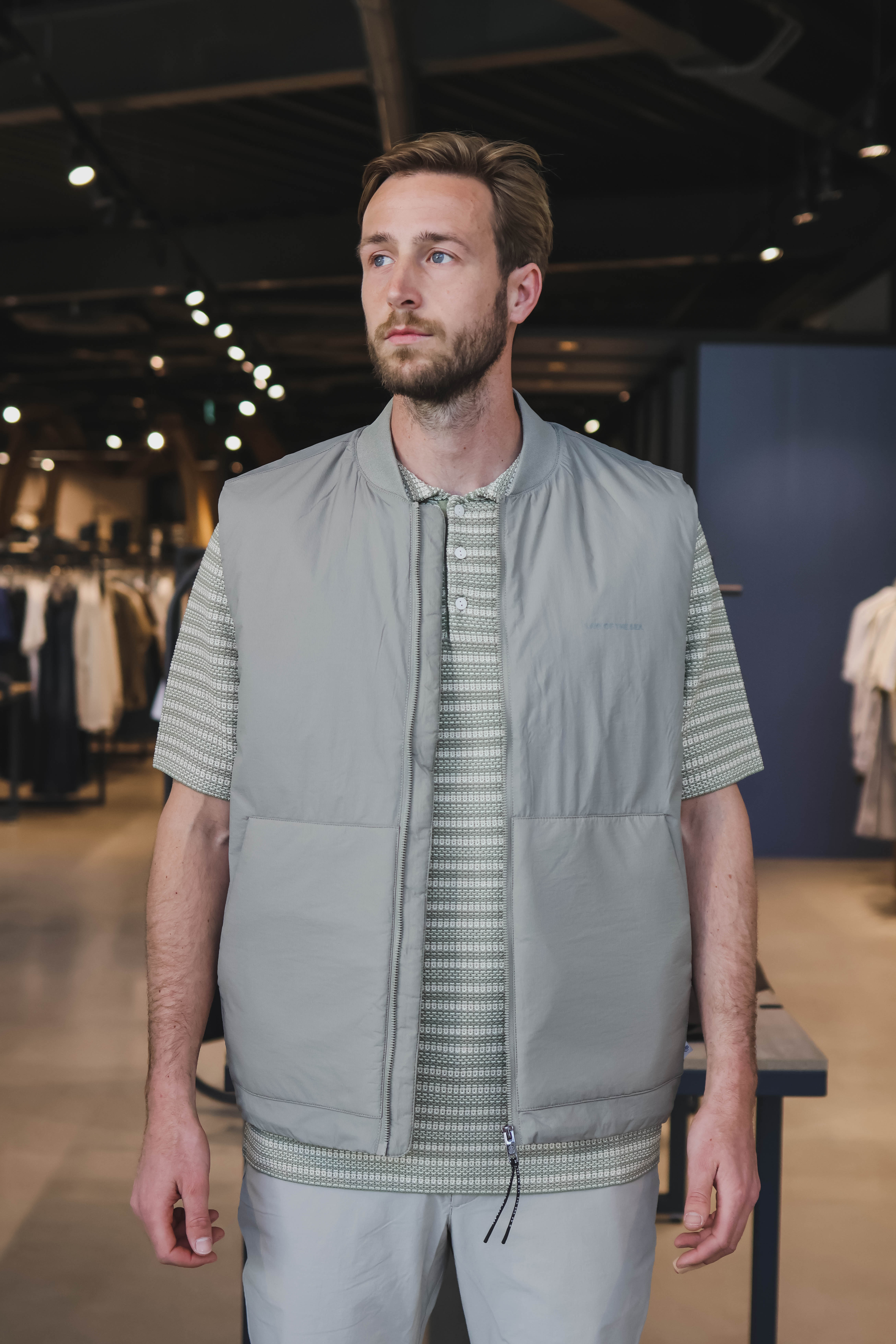 LAW OF THE SEA Heren Bodywarmer Groen 1