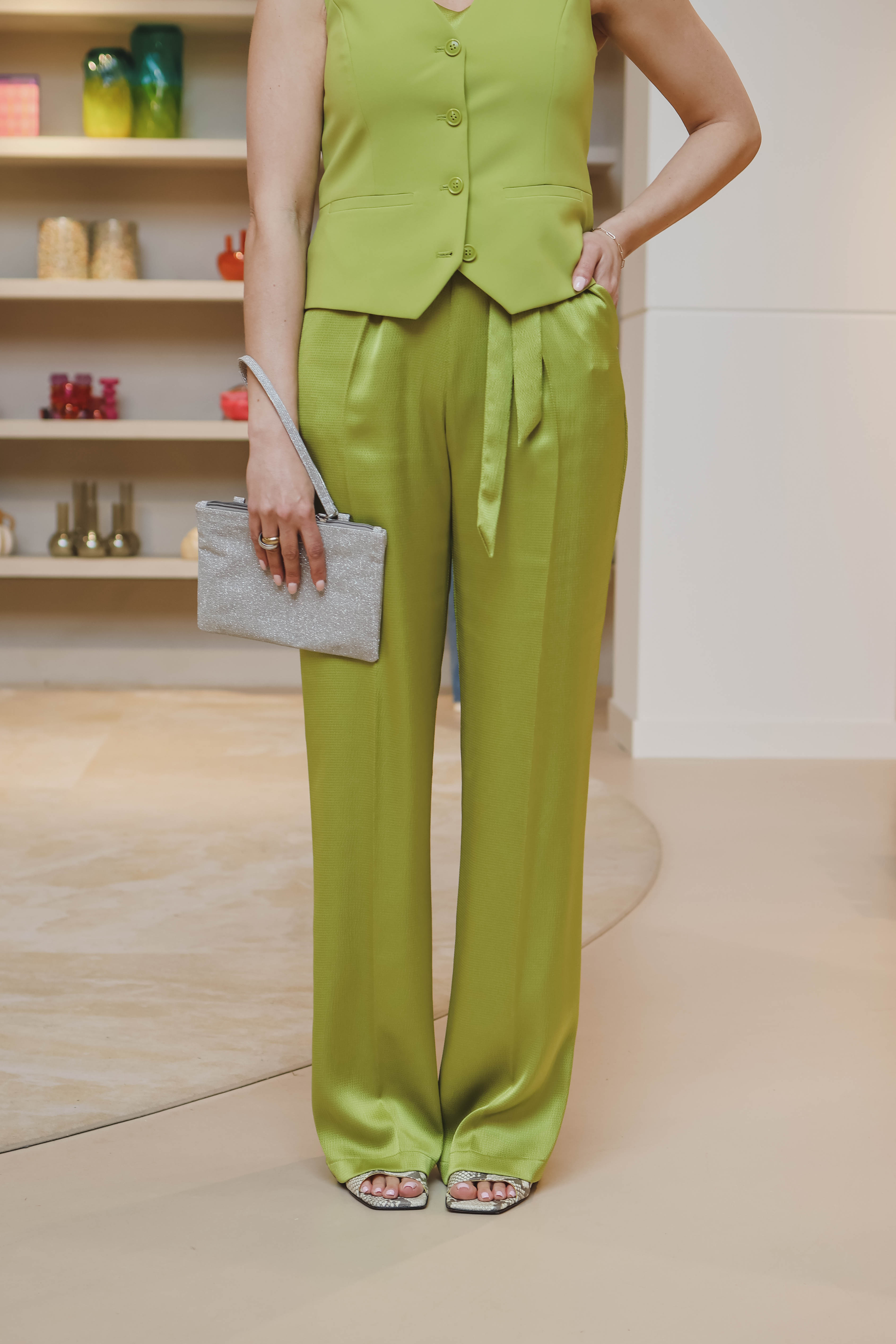 Vera Mont Dames Jurk Groen 2