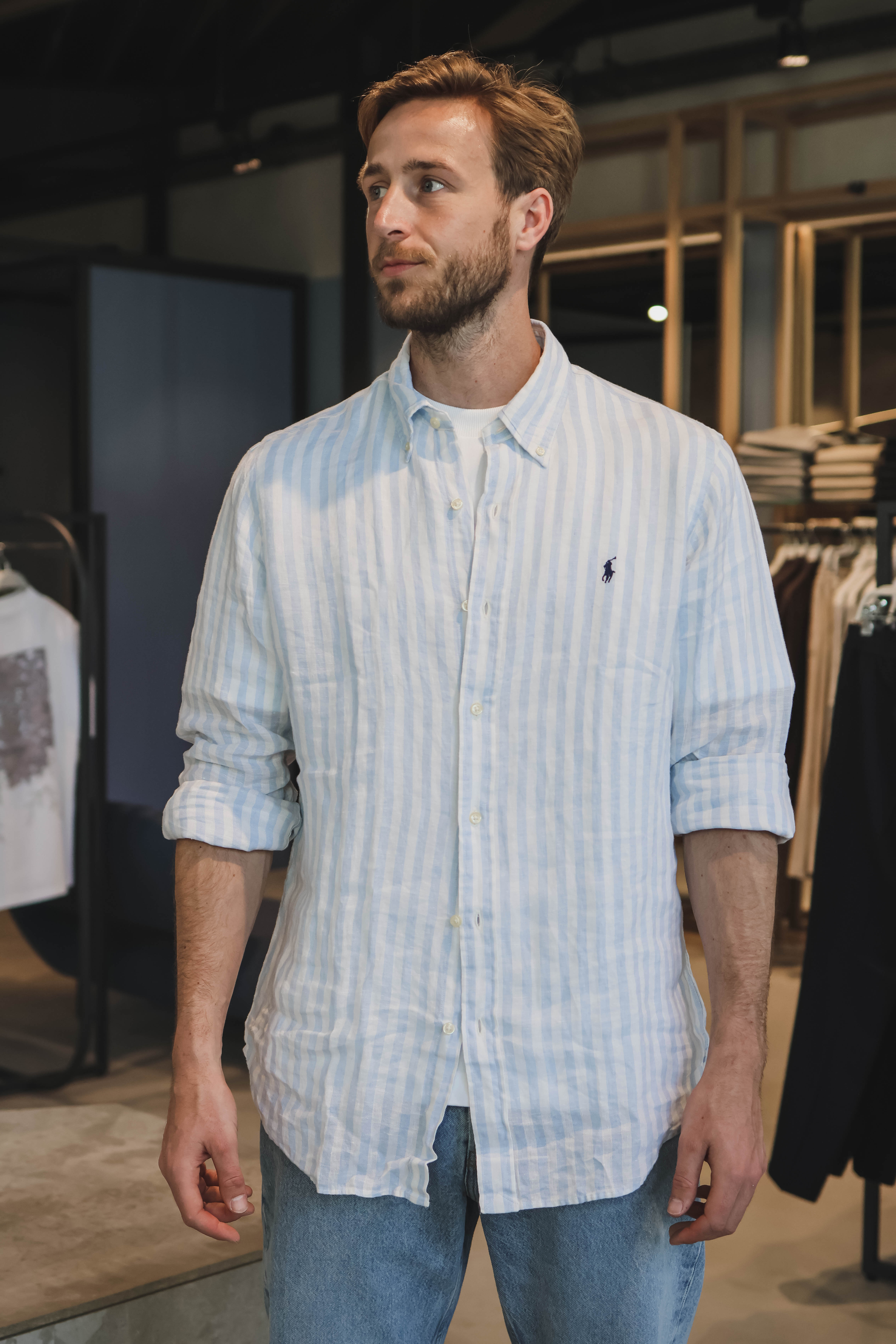 Ralph Lauren Heren Overhemd Blauw 1