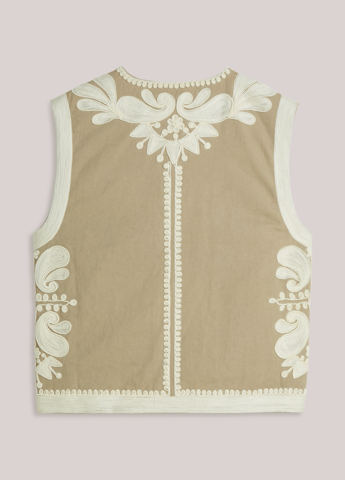 Summum Dames Gilet Beige 5