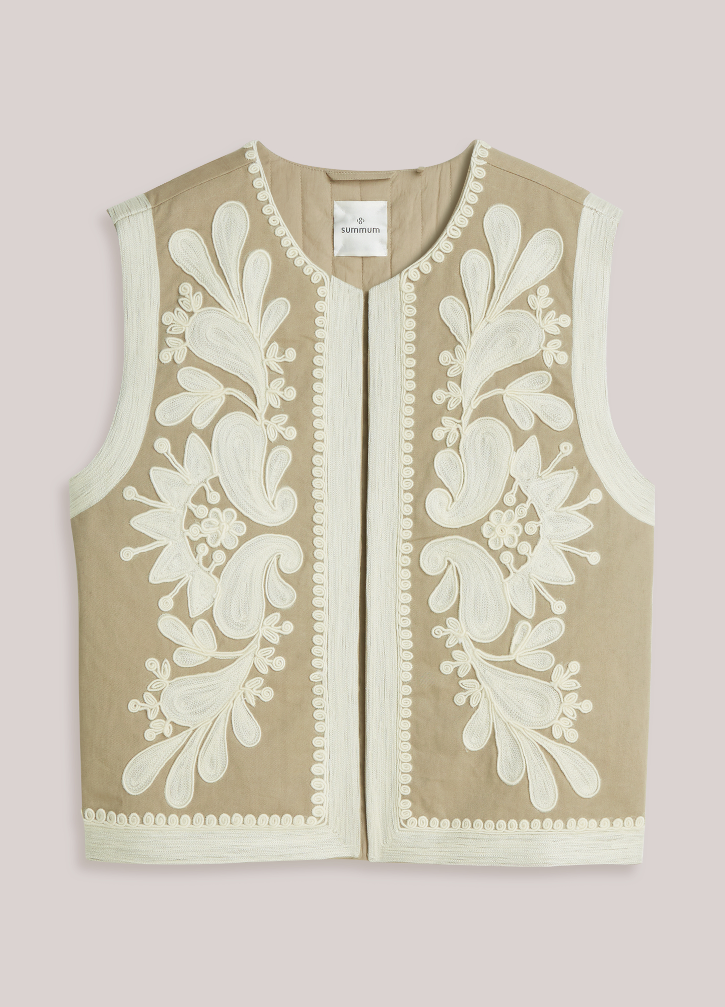 Summum Dames Gilet Beige 6