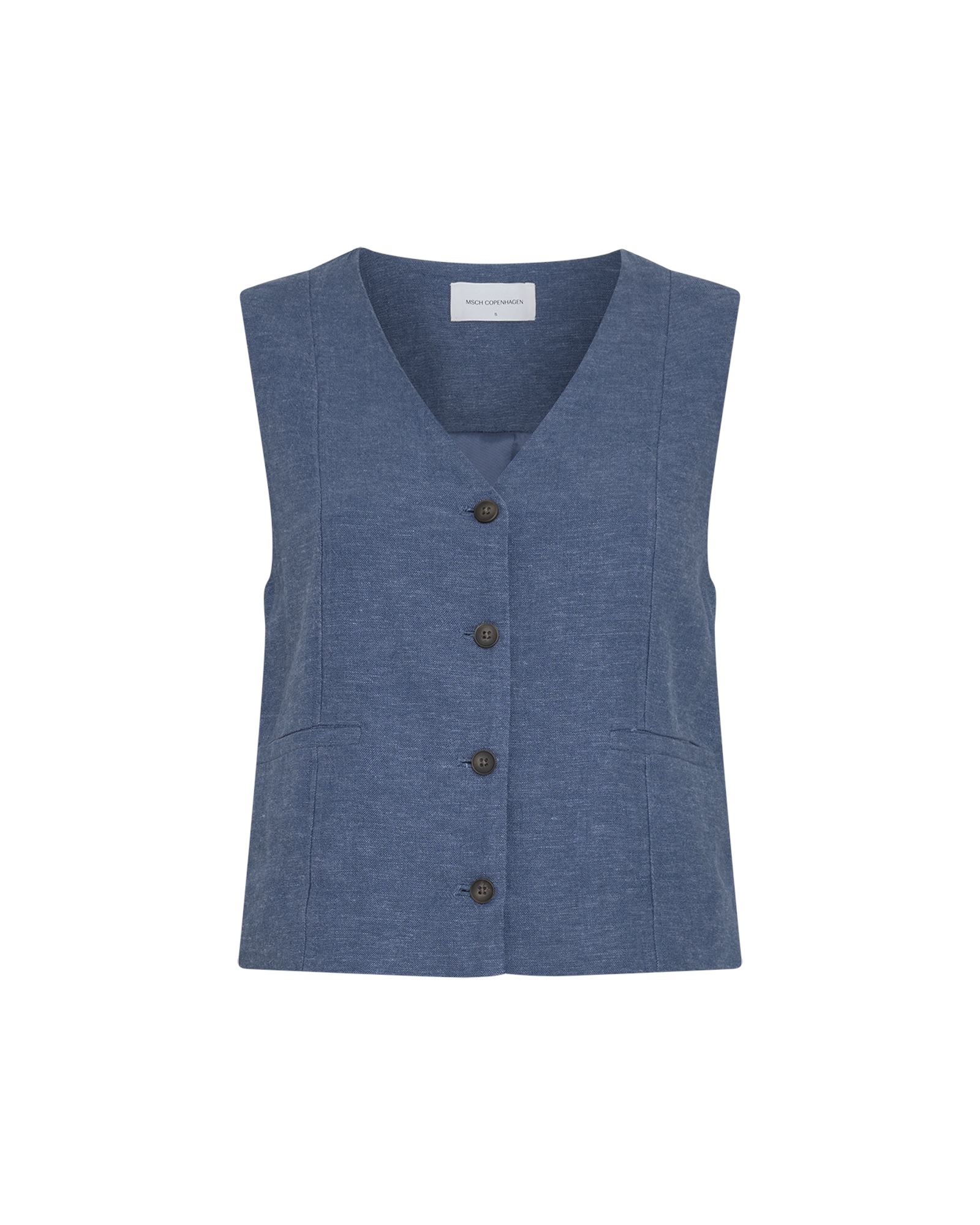 Msch Copenhagen Dames Gilet Blauw 1