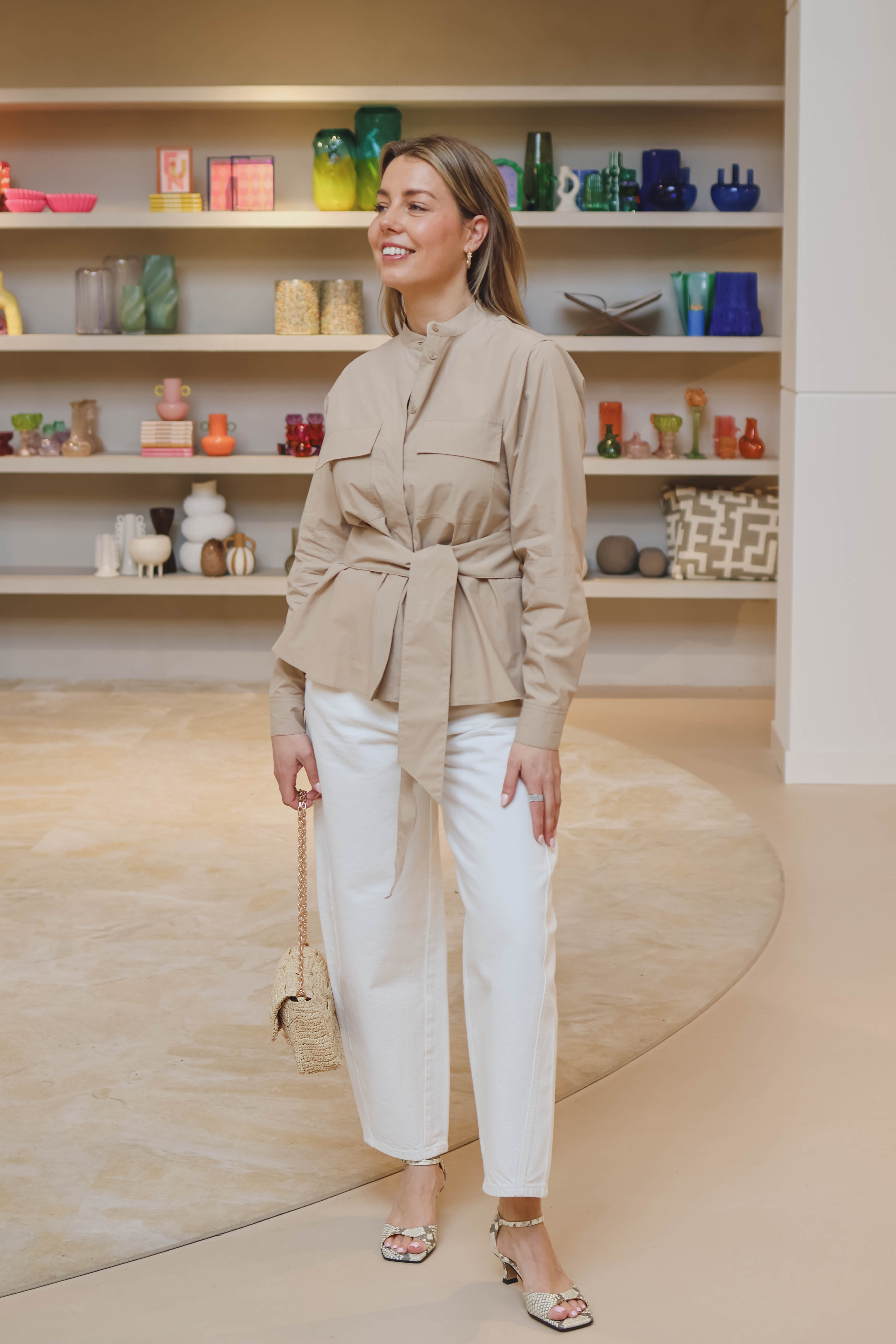 Vanessa Bruno Dames Jeans Beige 2