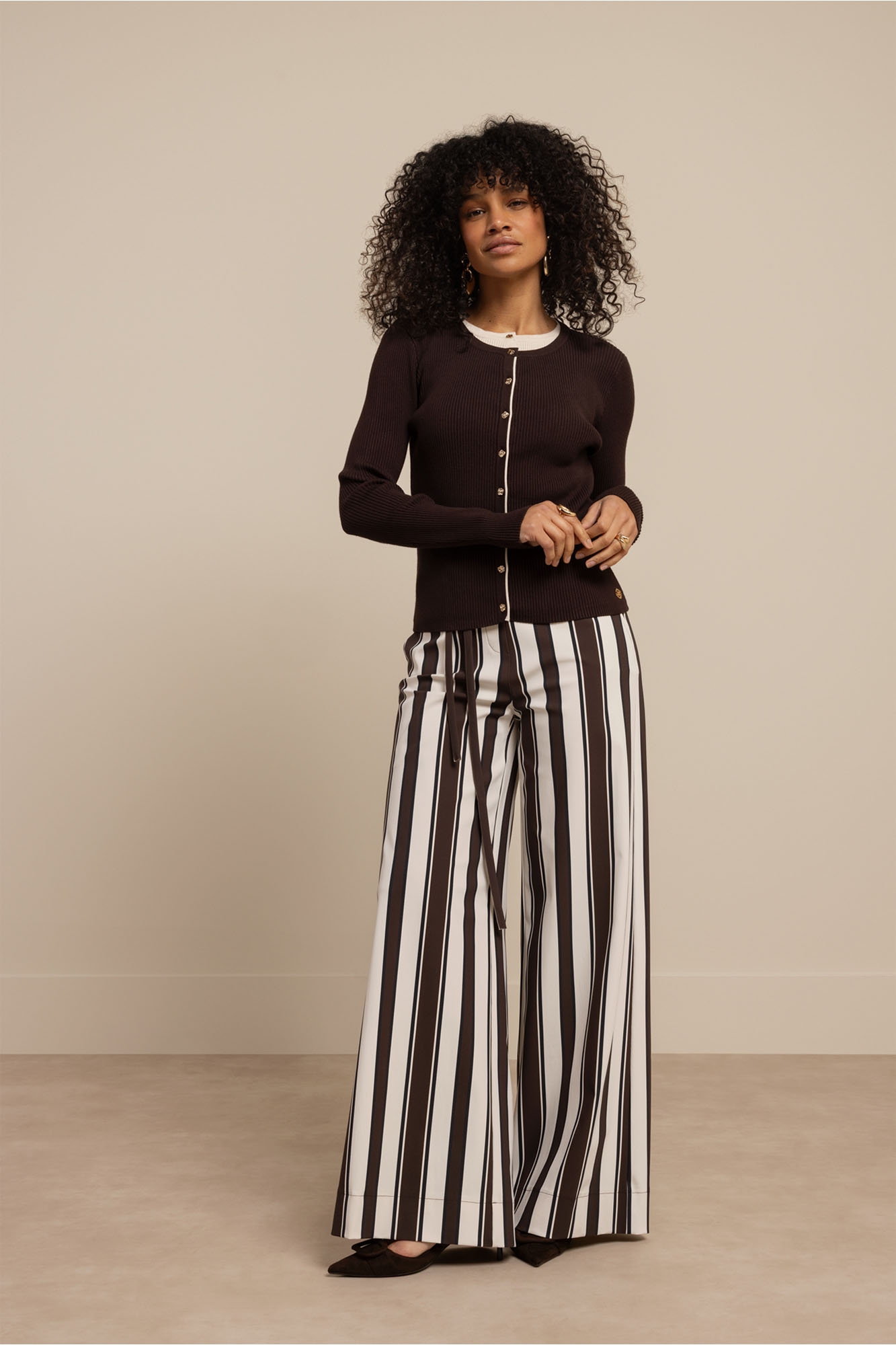 Studio Anneloes Dames Vest Bruin 4