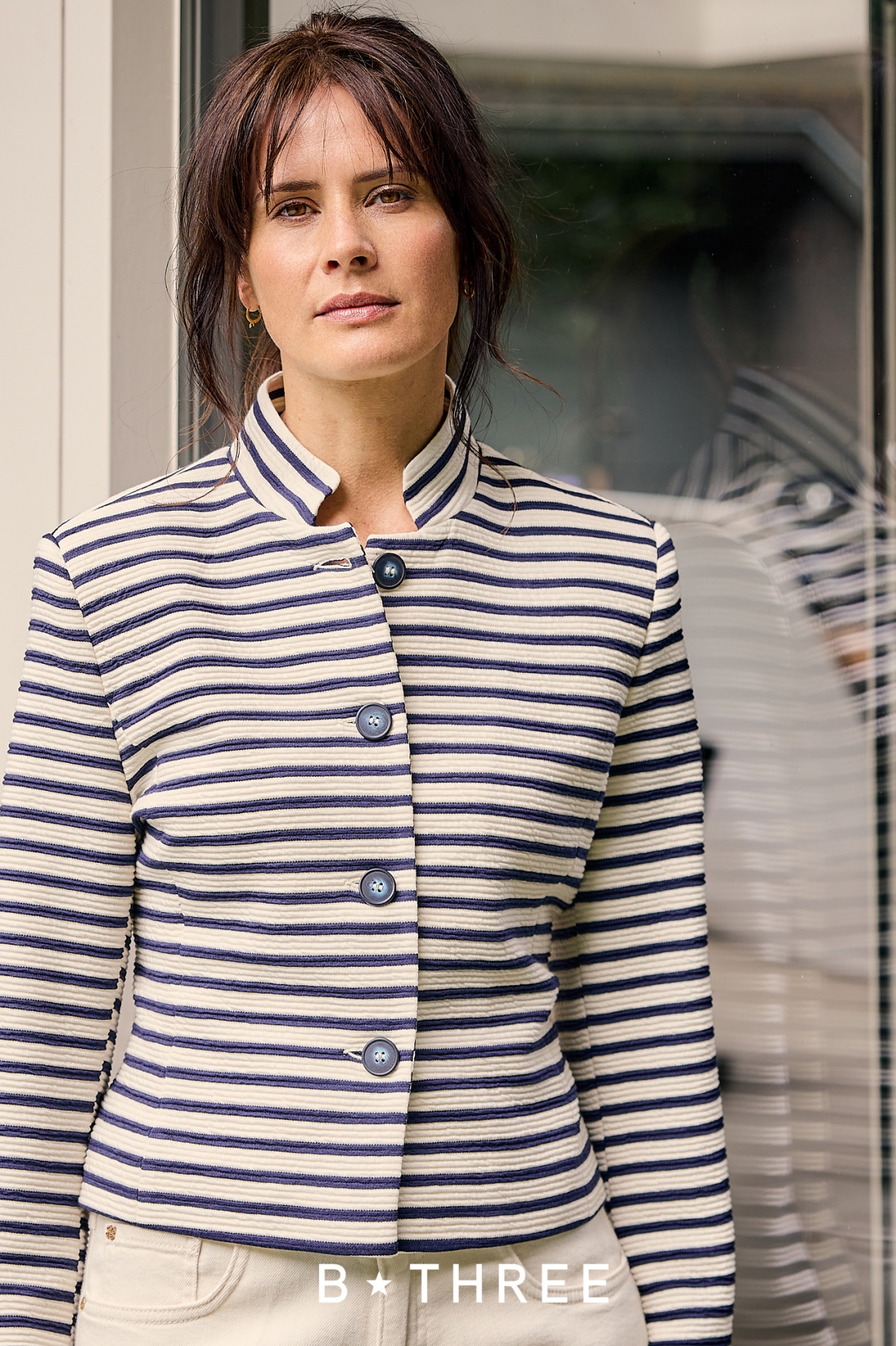 B Three Dames Blazer Blauw 3