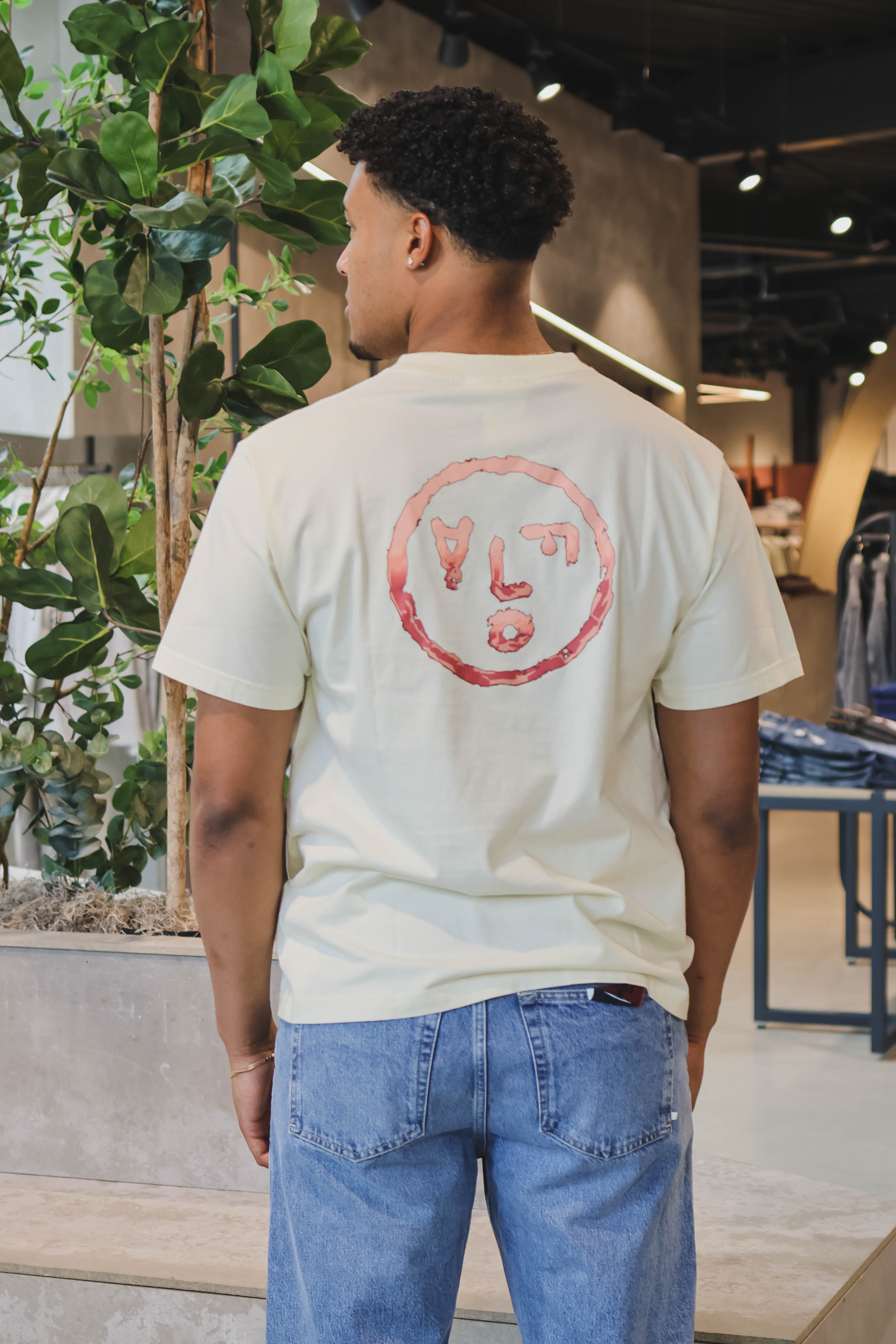 OLAF Heren T-shirt Beige 1