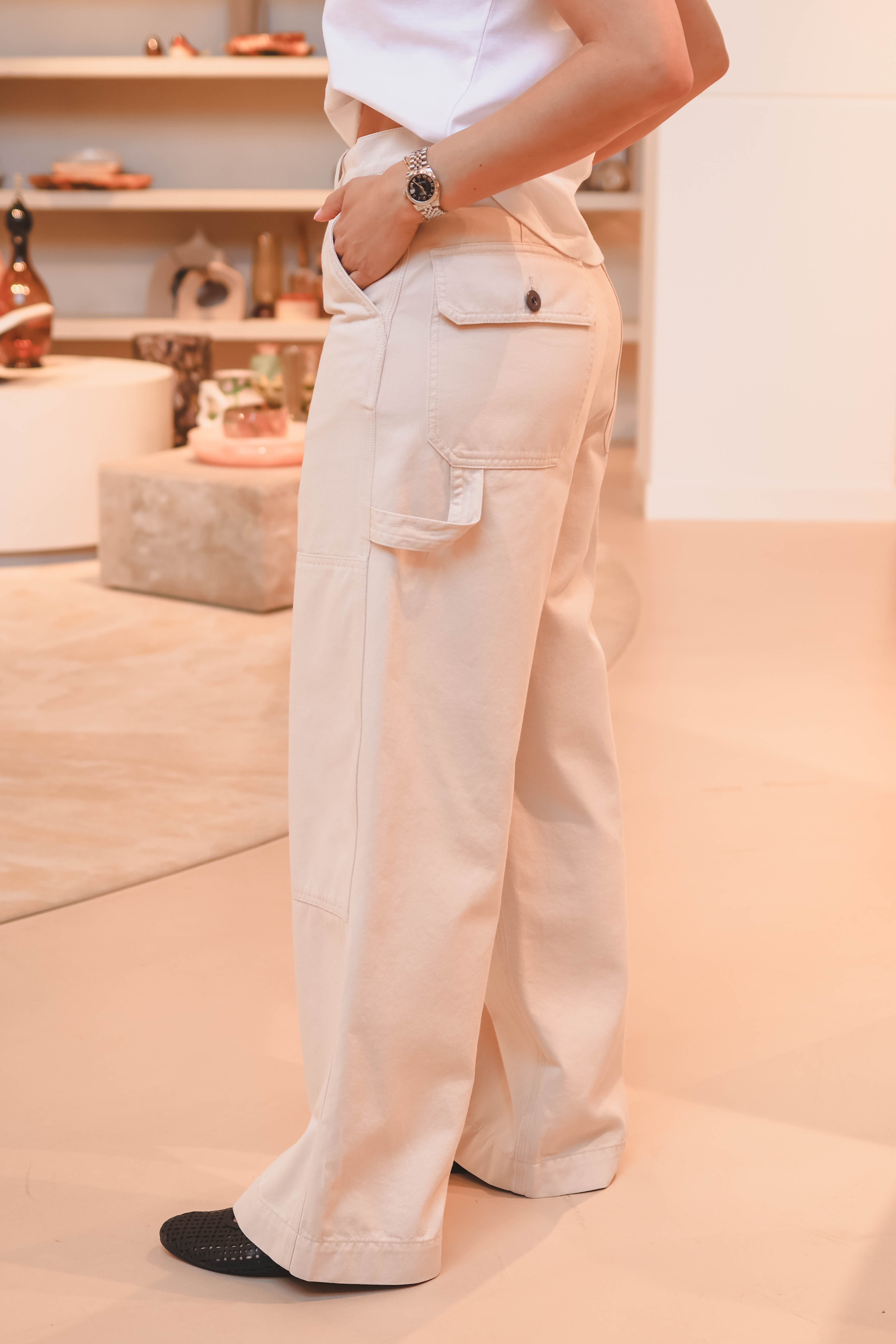 Max Mara Dames Broek Beige 2