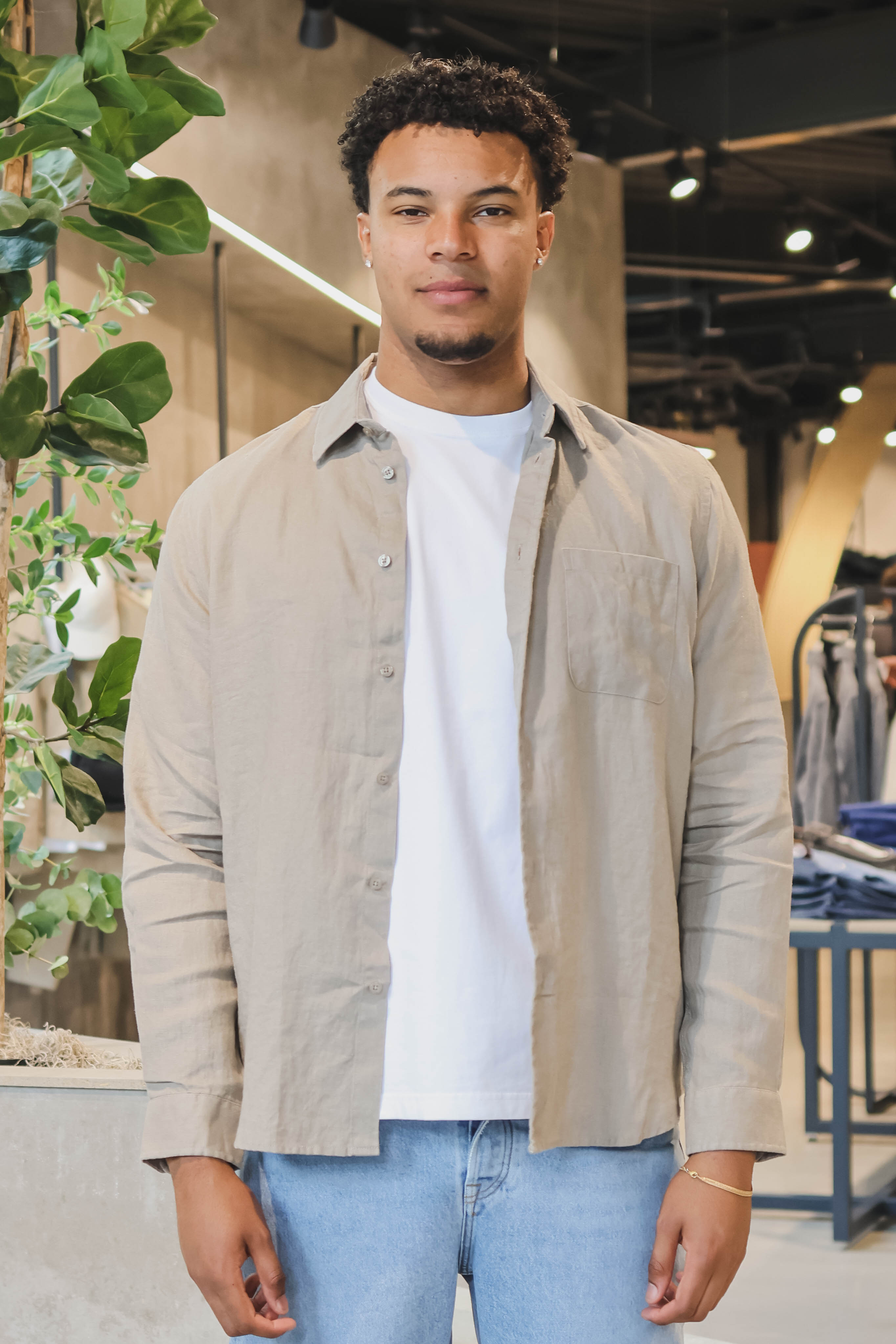 Samsoe&Samsoe Heren Overhemd Bruin 1