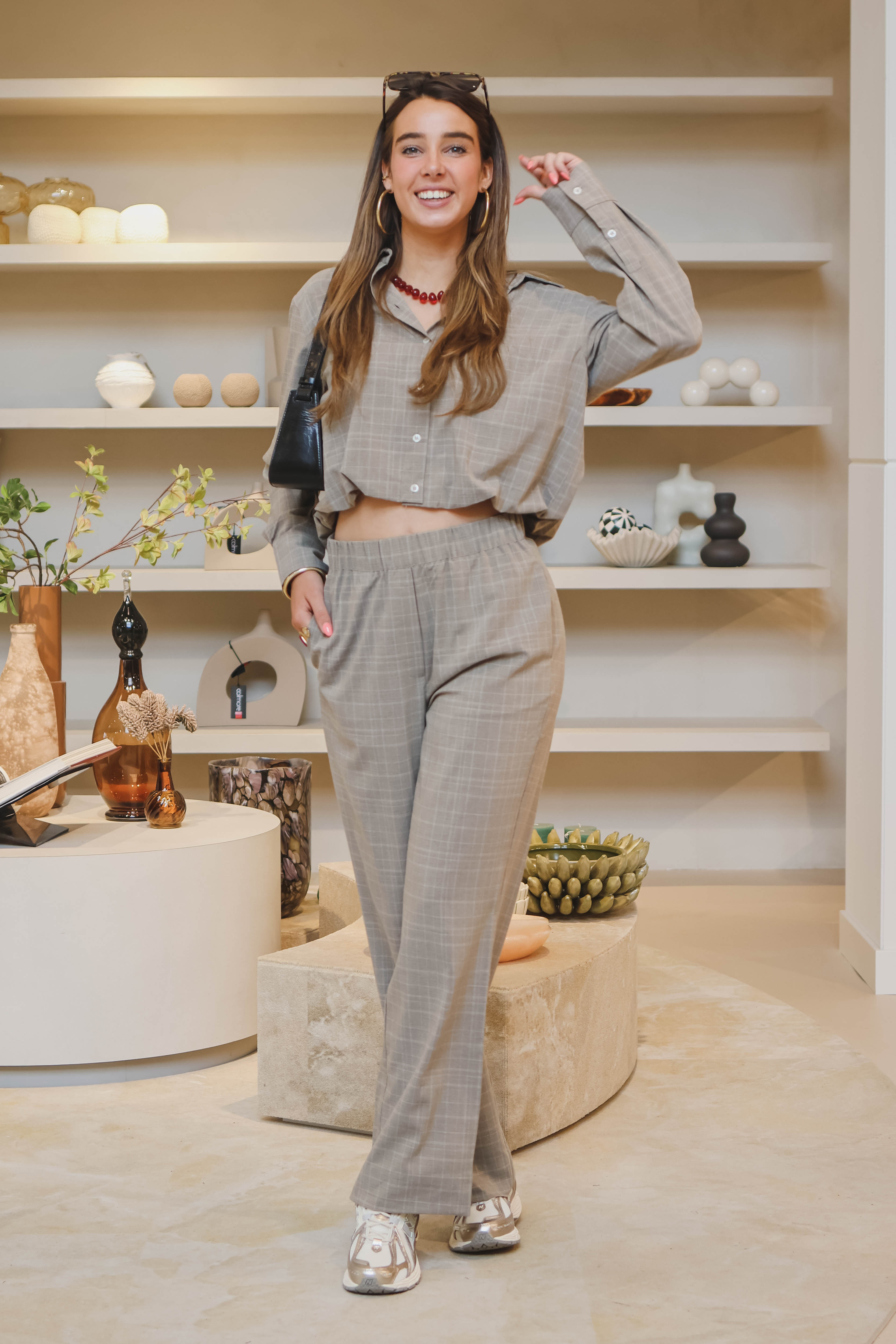 Second Female Dames Blouse Bruin 2