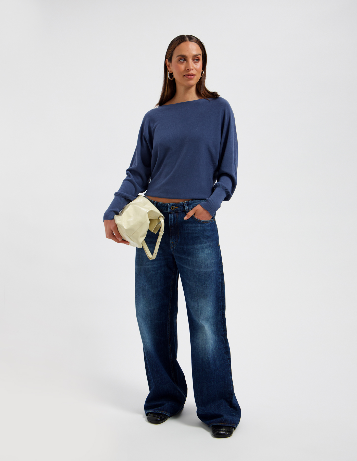 Avec Elan Dames Trui Blauw 1