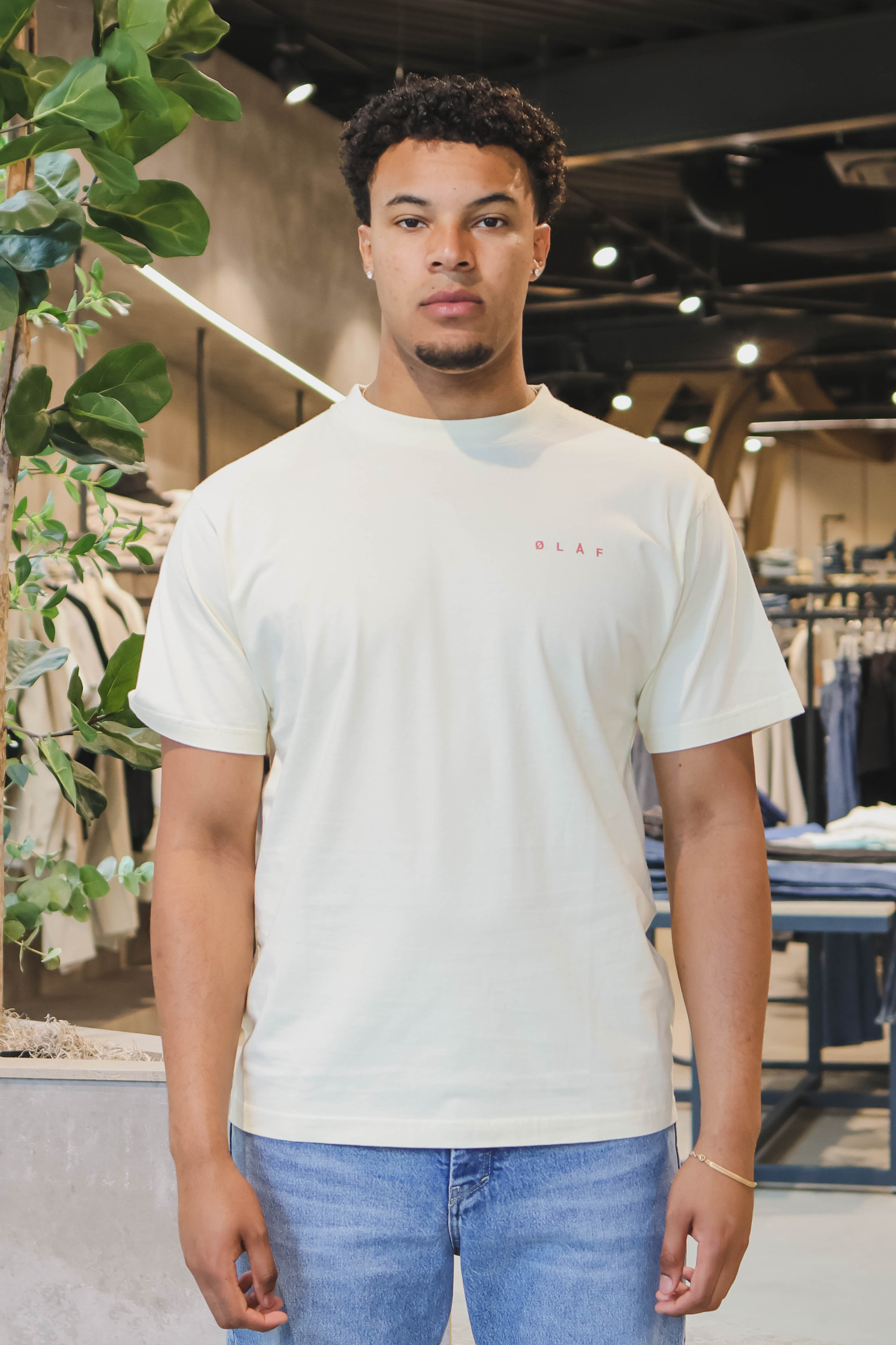 OLAF Heren T-shirt Beige 2