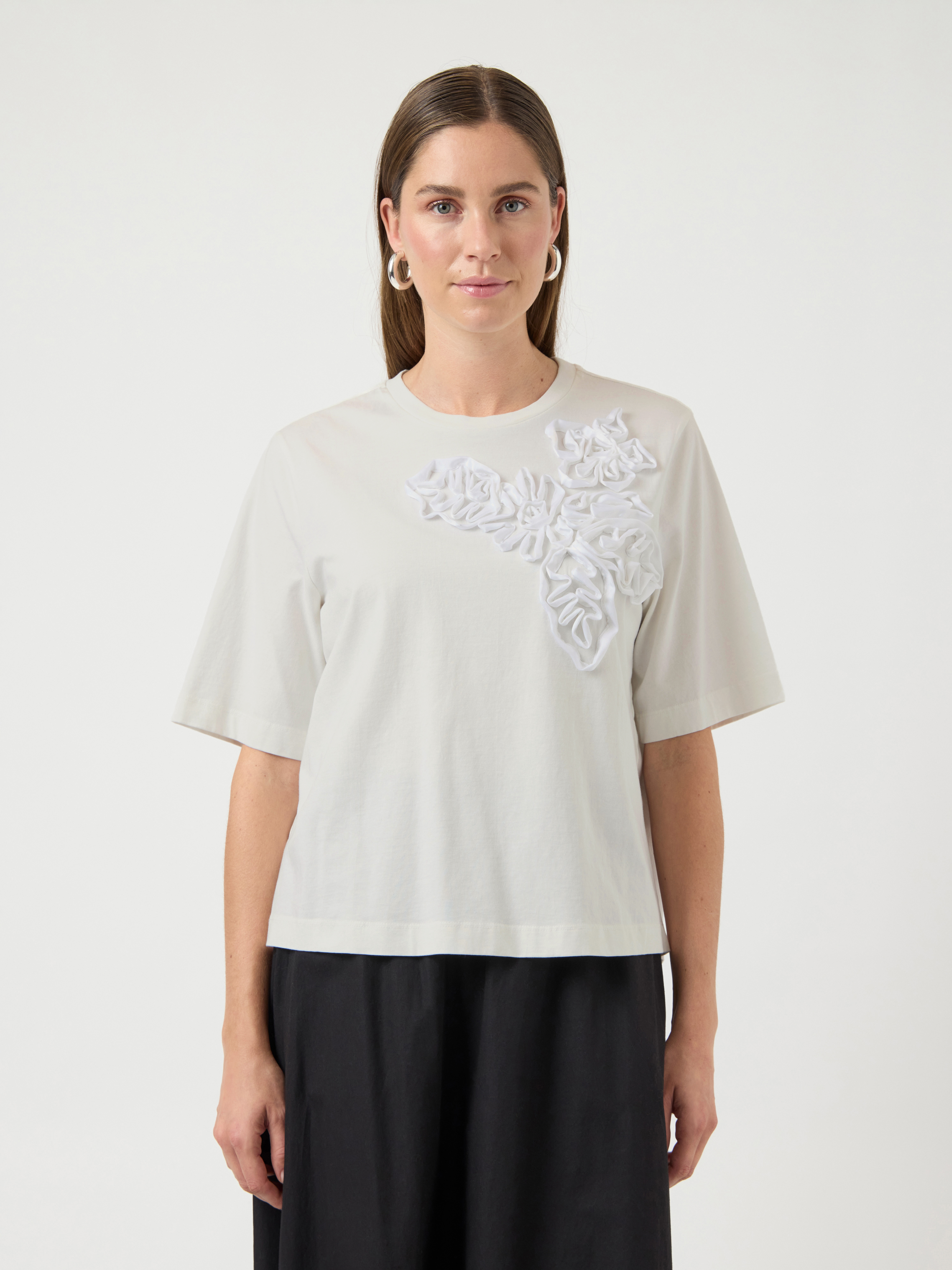YAS Dames T-shirt Beige 3