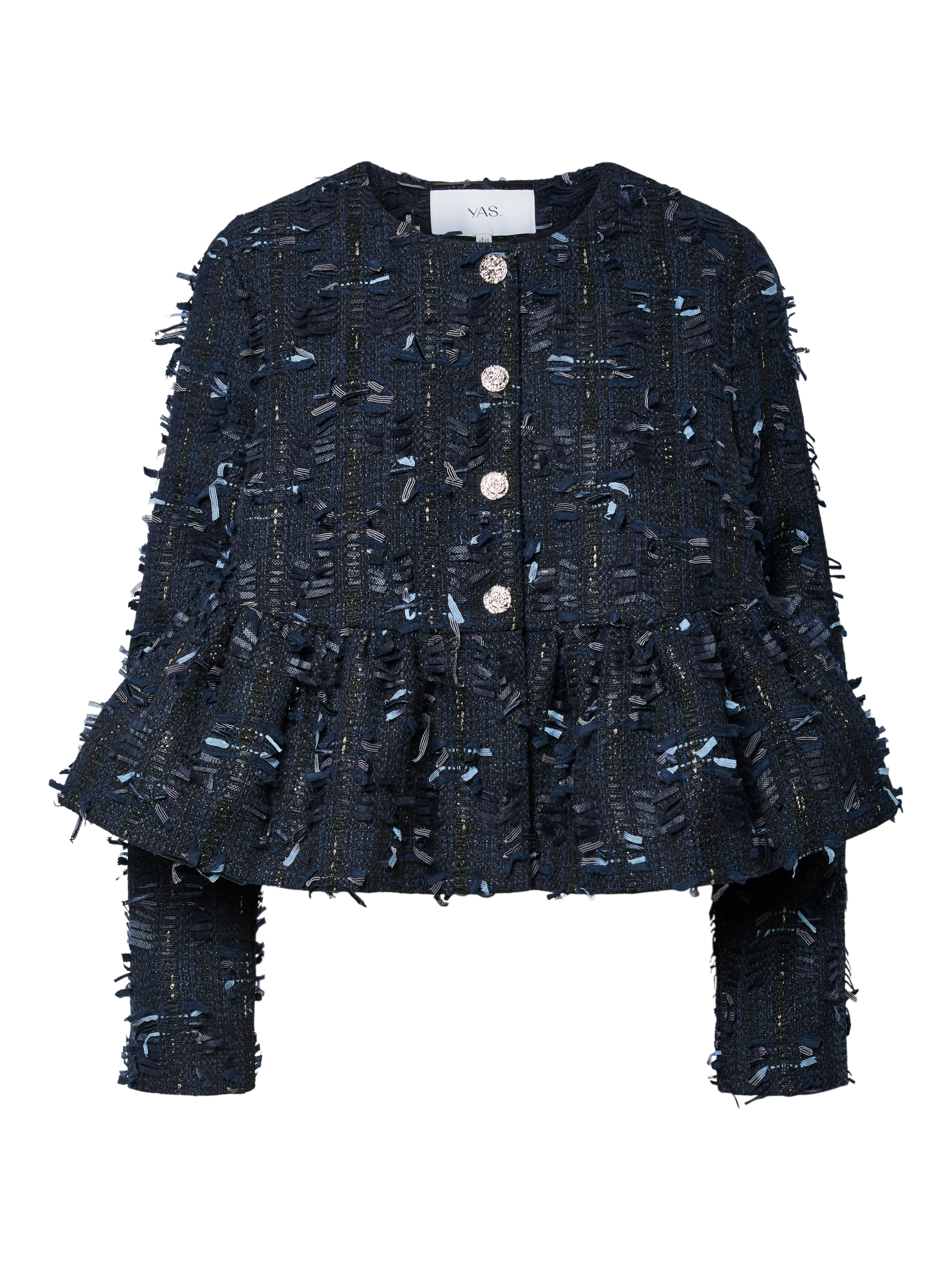YAS Dames Blouse Blauw 1