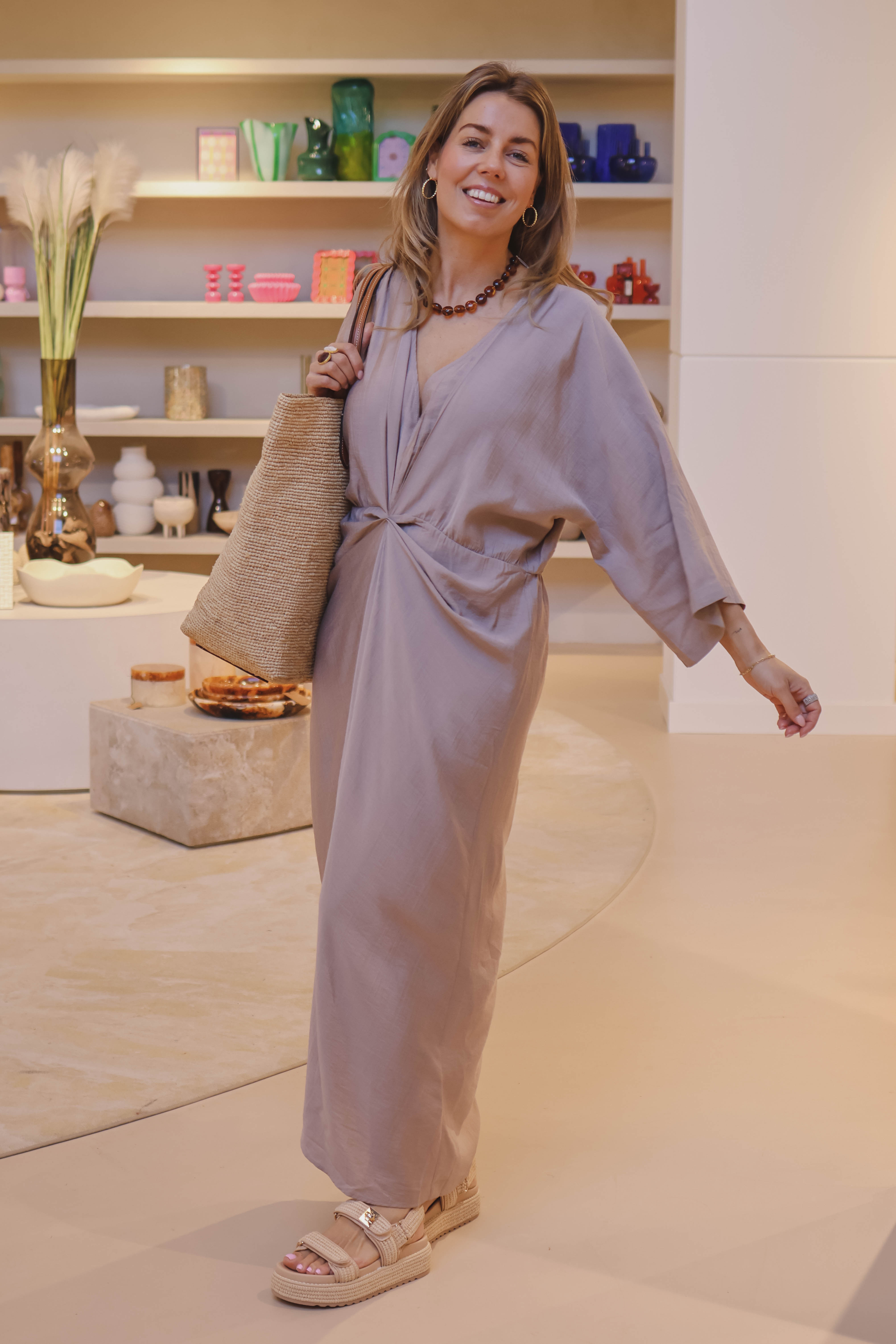 Co Couture Dames Jurk Bruin 1