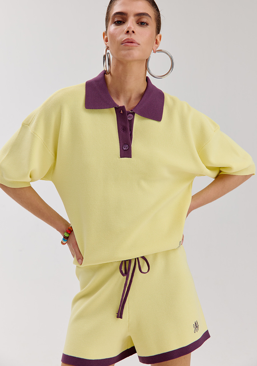 Harper & Yve Dames T-shirt Geel 5