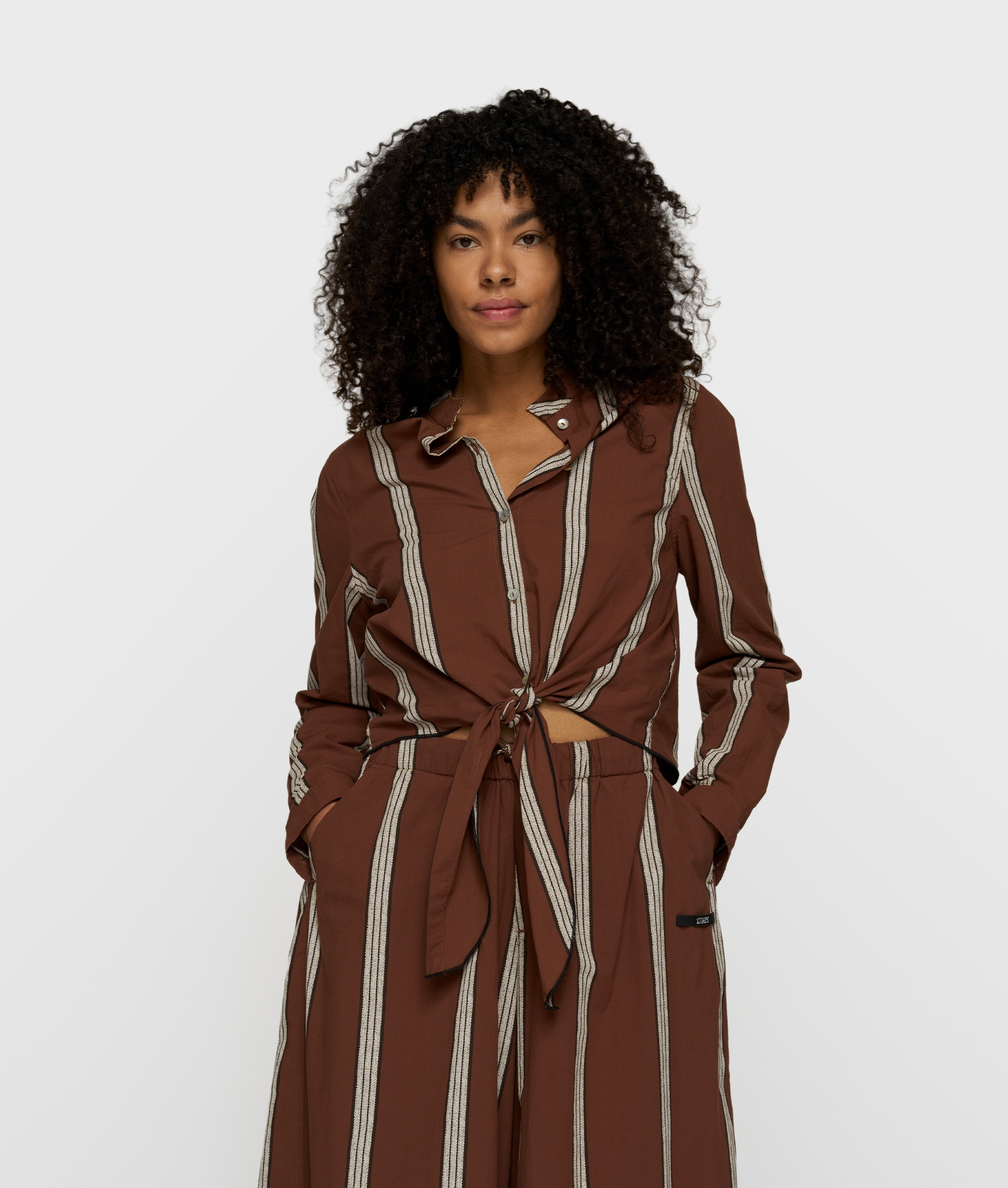 10 Days Dames Blouse Bruin 1
