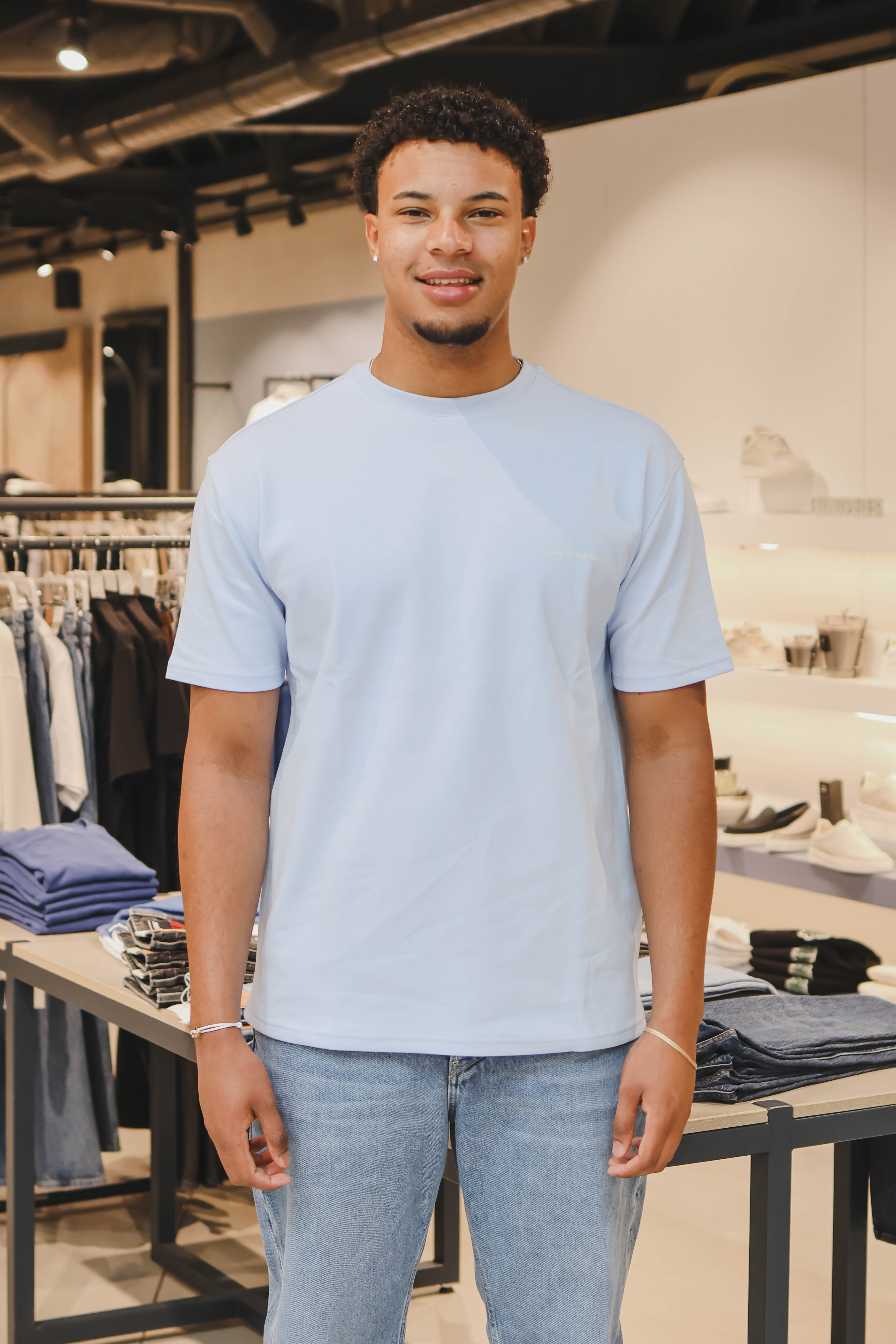 LAW OF THE SEA Heren T-shirt Blauw 2