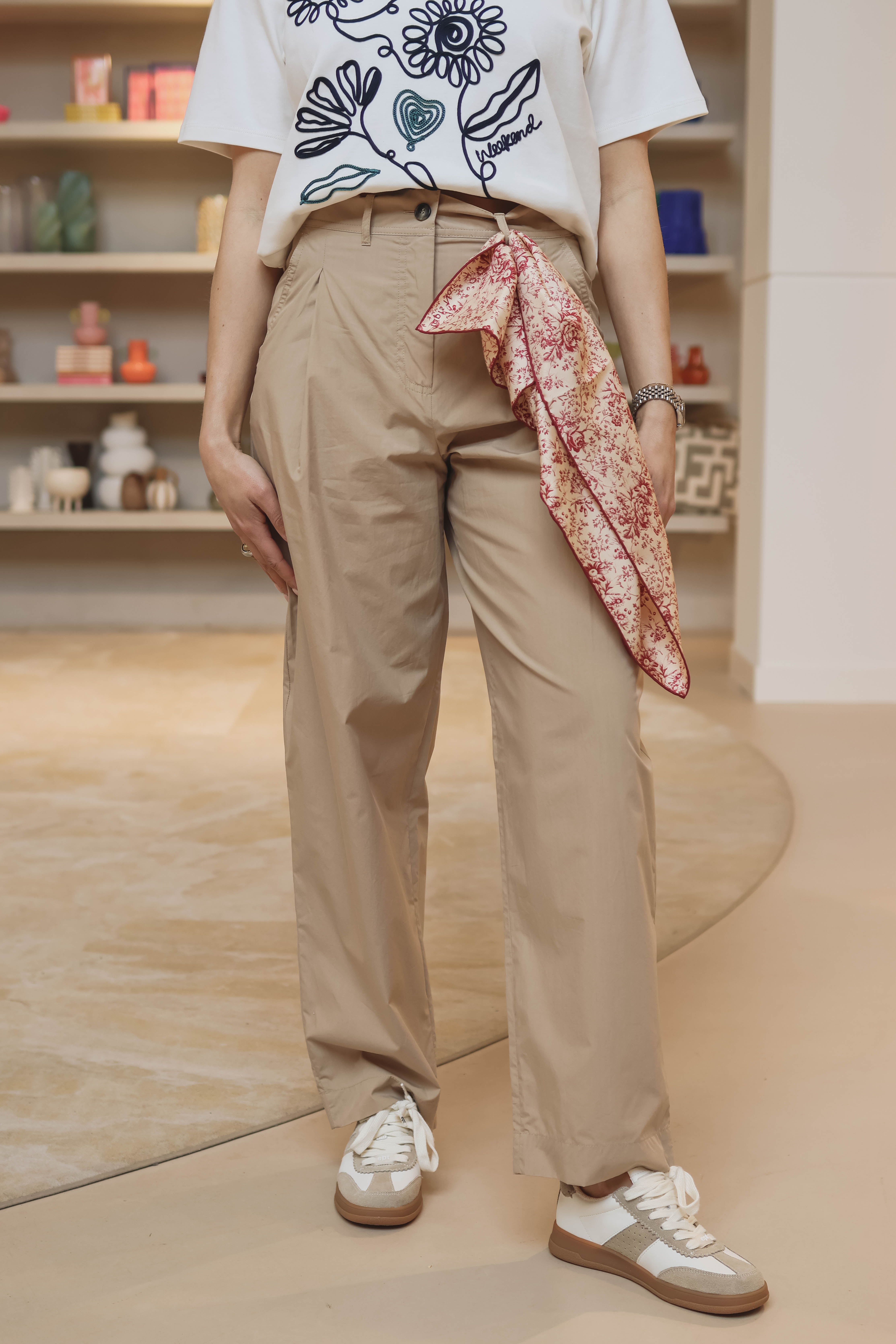 Max Mara Dames Broek Bruin 1