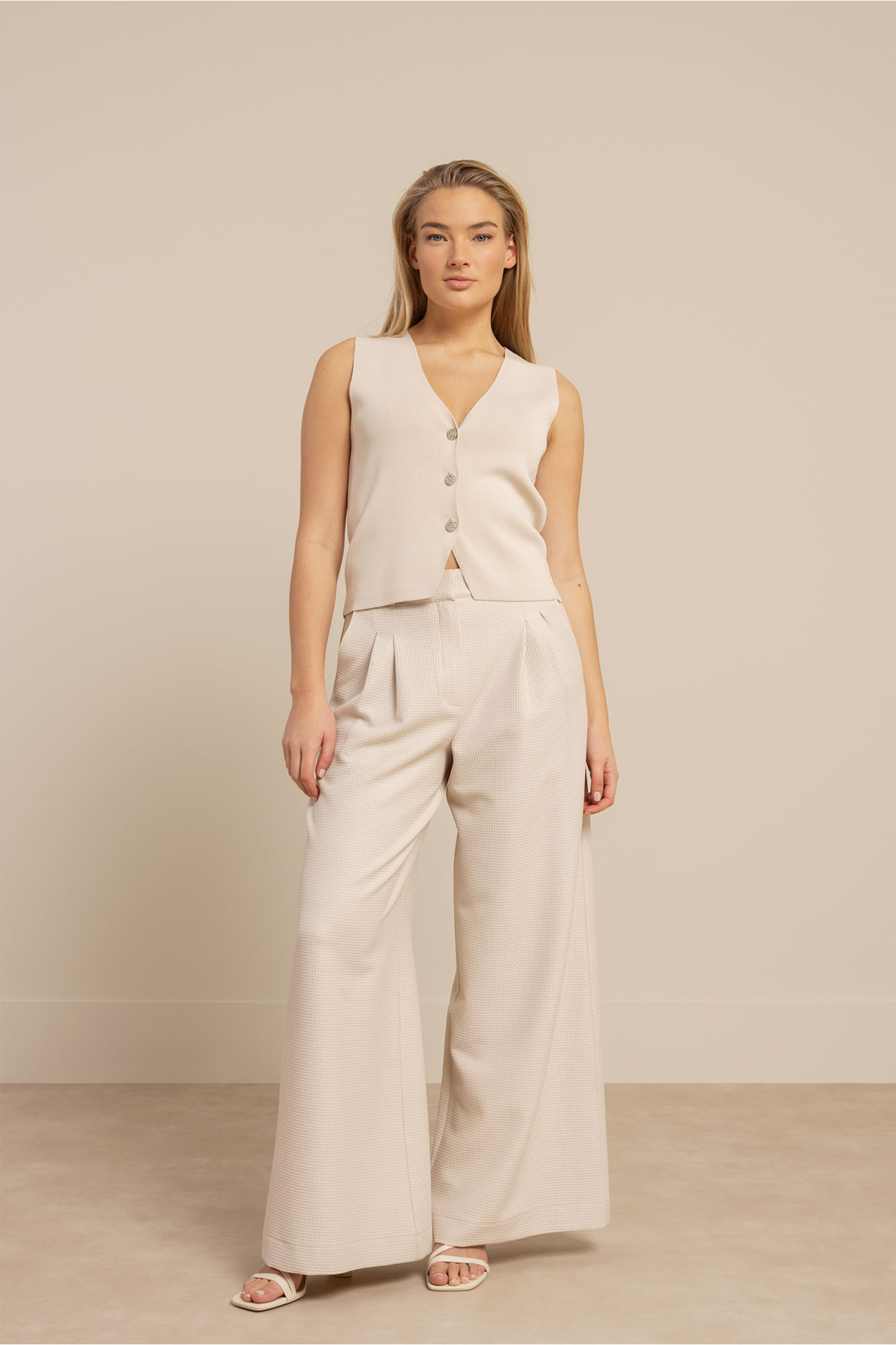 Studio Anneloes Dames Gilet Wit 4