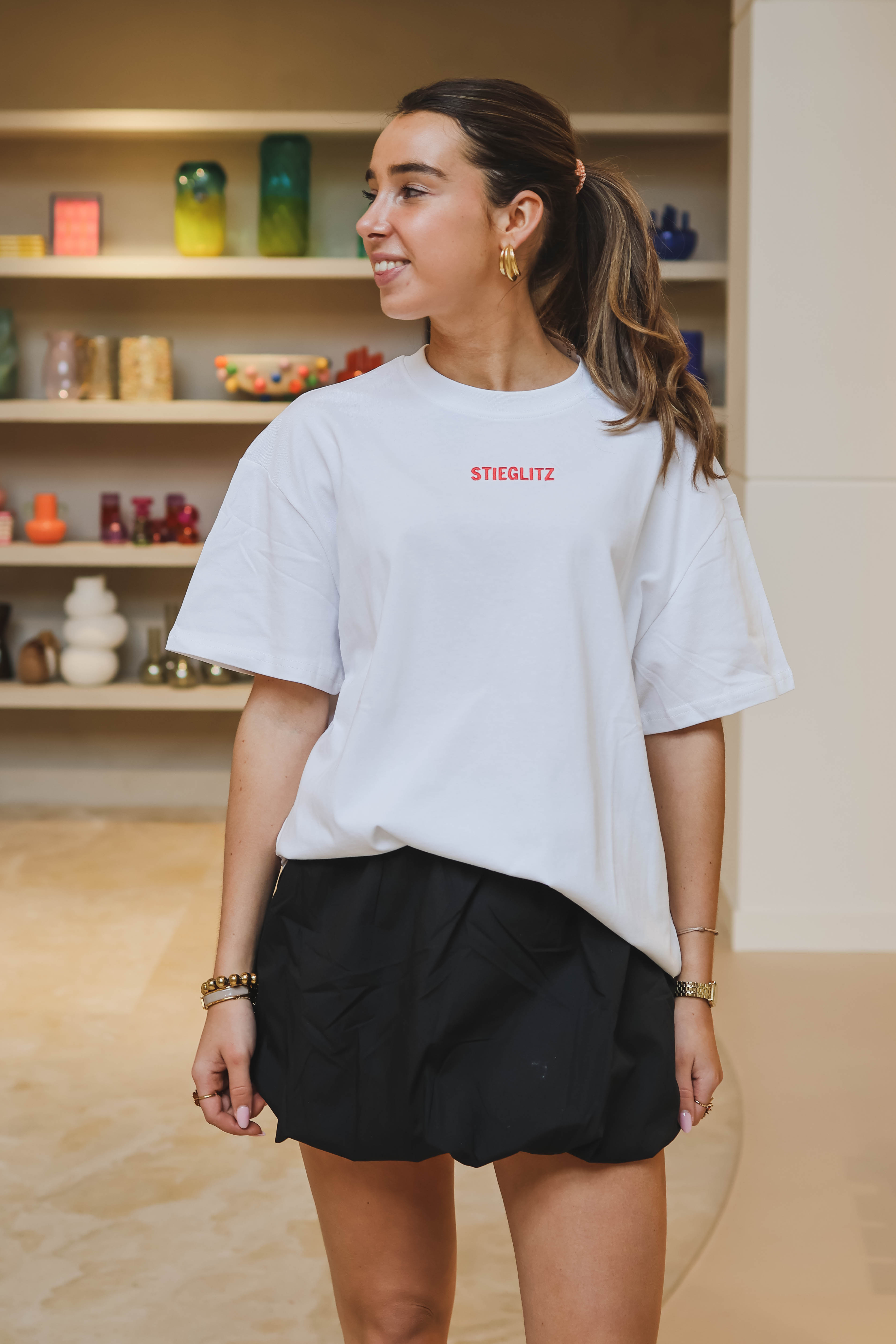 Stieglitz Dames T-shirt Wit 1